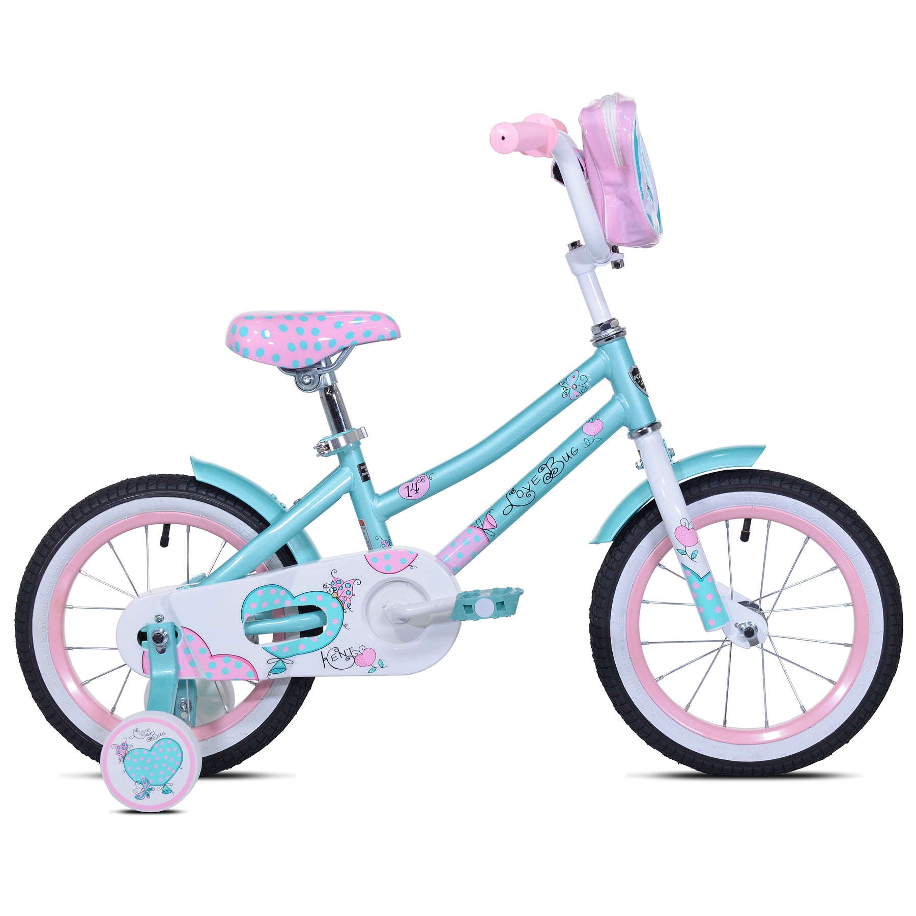 14" Kent Love Bug | Cruiser Bike for Kids Ages 3-5