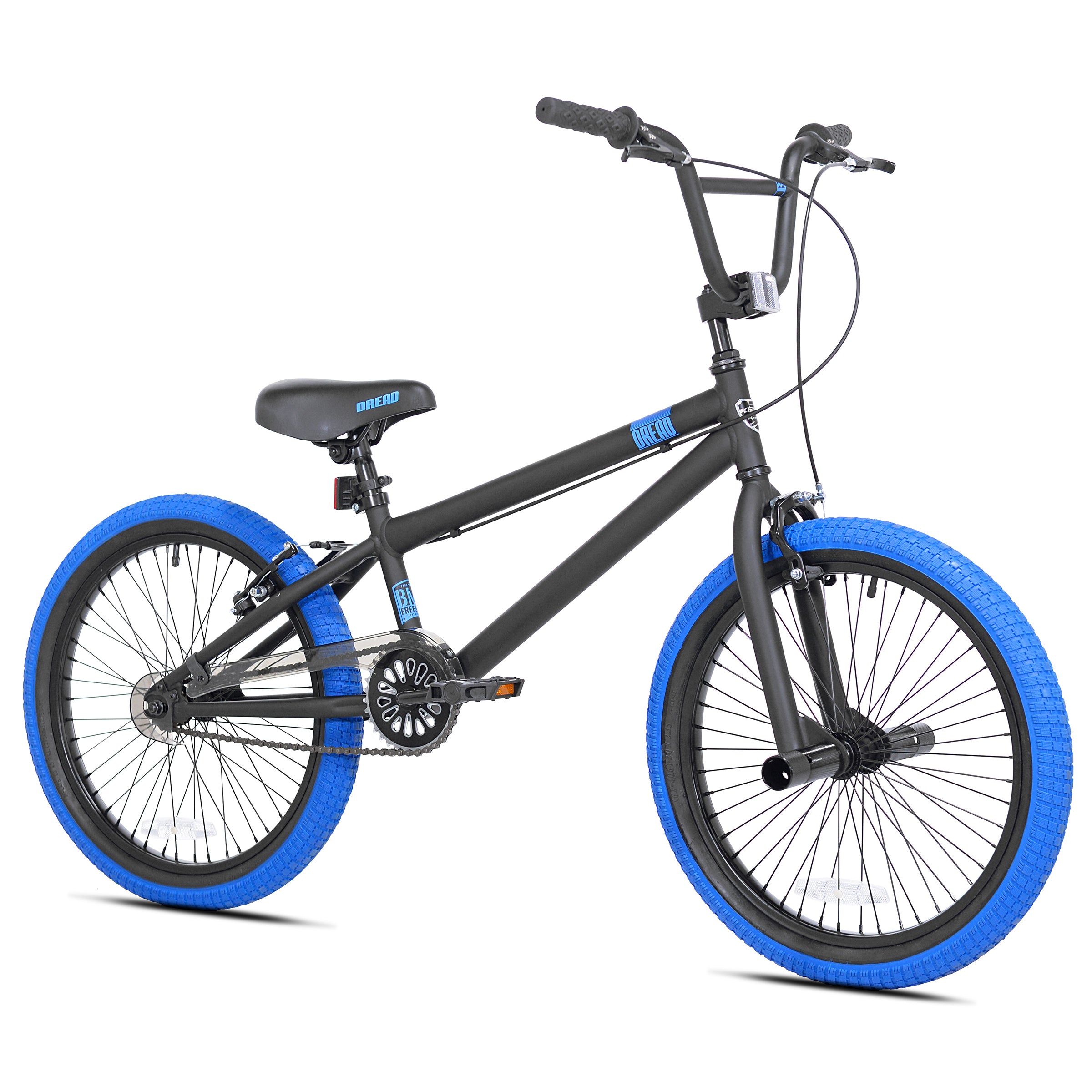 youth bmx bicycles Kent 20 inch Dread Boy's BMX Bike, Blue, Black