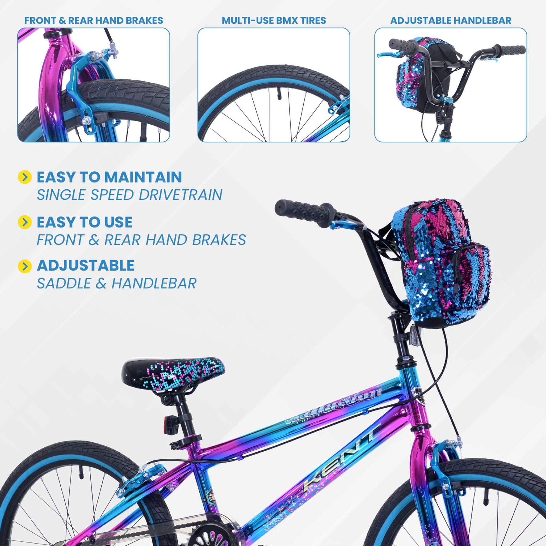 20" Kent Illusion | BMX Bike for Kids Ages 7-13