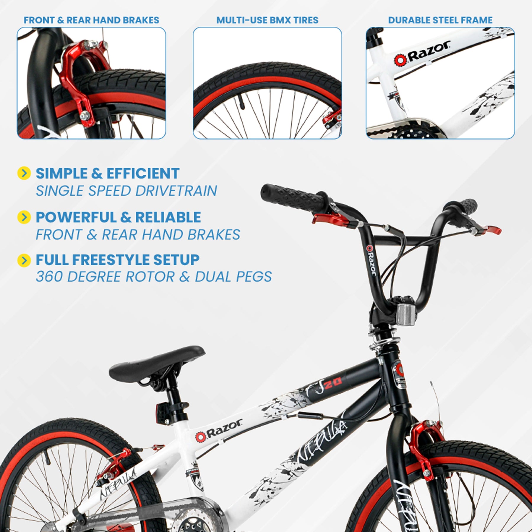 20" Razor® Nebula | BMX Bike for Kids Ages 7-13