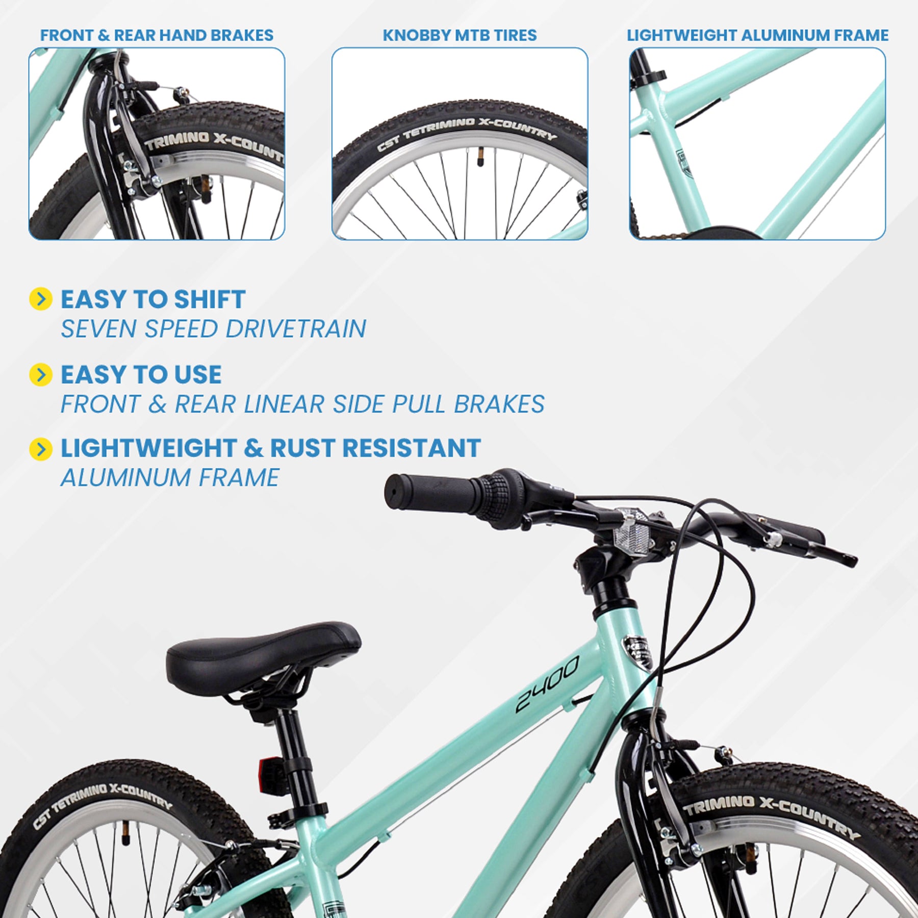 24" Kent 2400 | Mountain Bike for Kids Ages 8+
