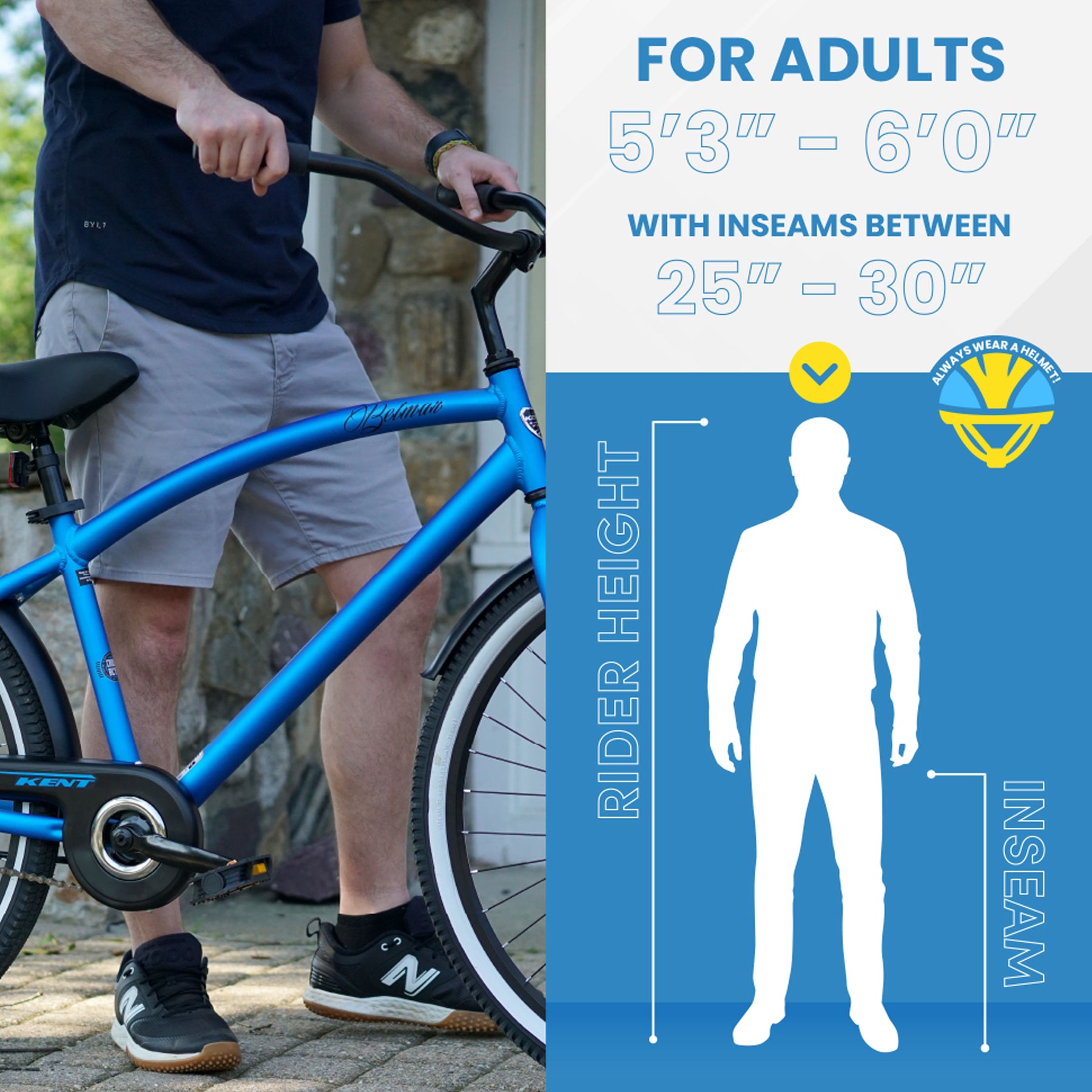 26" Kent Belmar | Cruiser Bike for Men Ages 13+