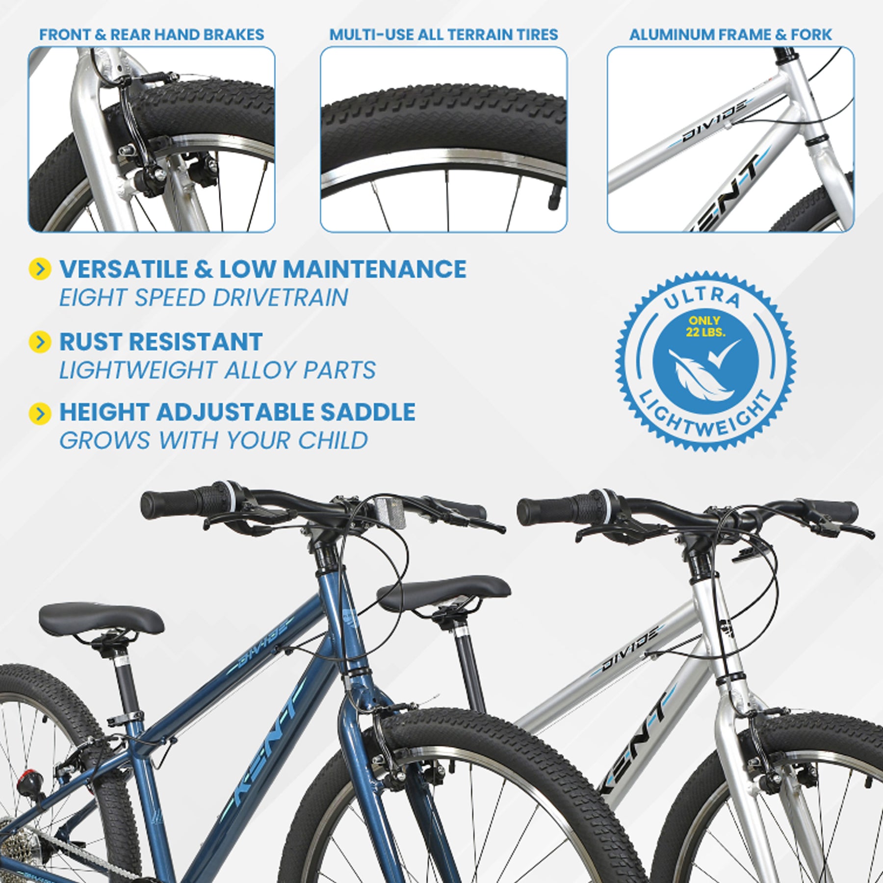 26" Kent Divide | Mountain Bike for Kids Ages 12+