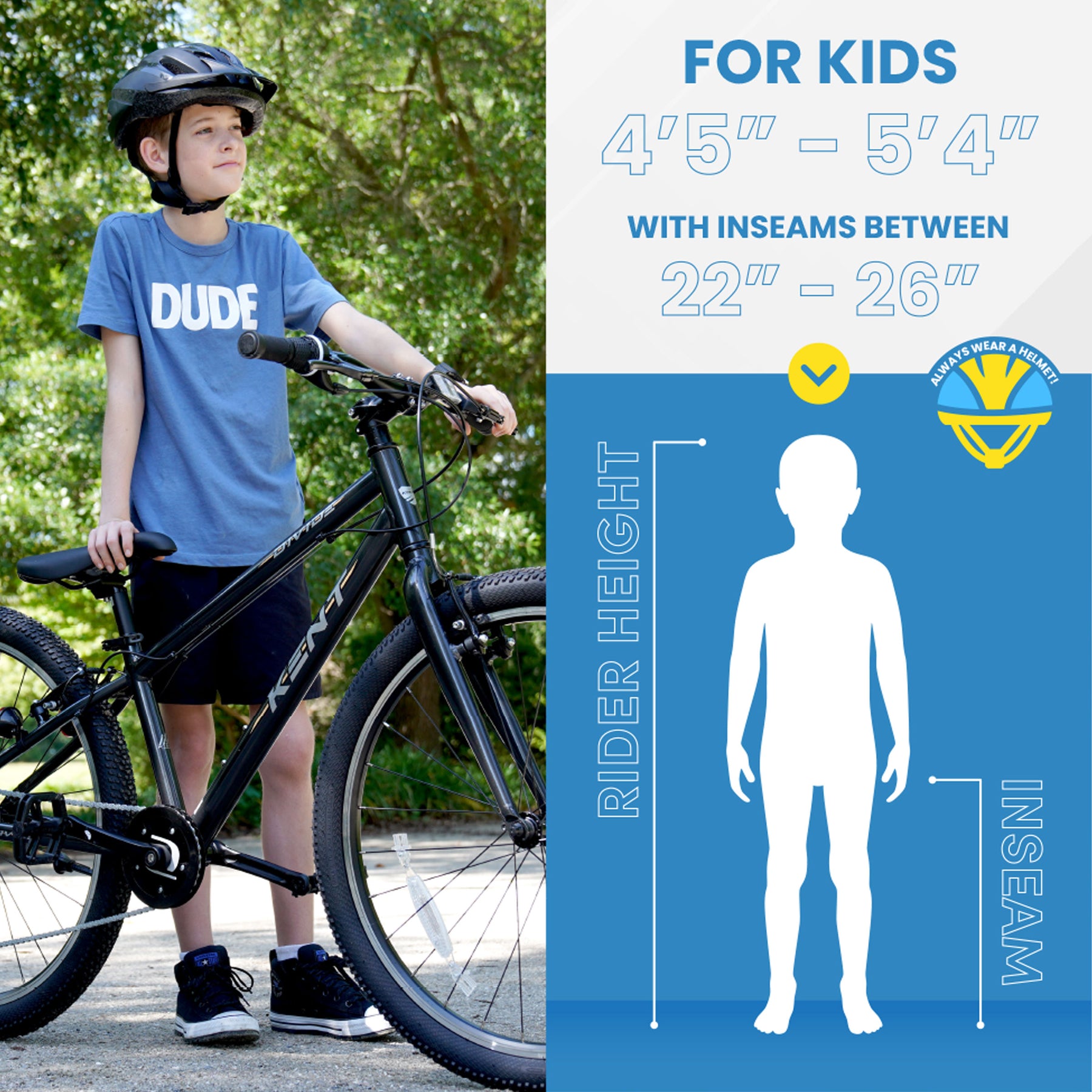 26" Kent Divide | Mountain Bike for Kids Ages 12+