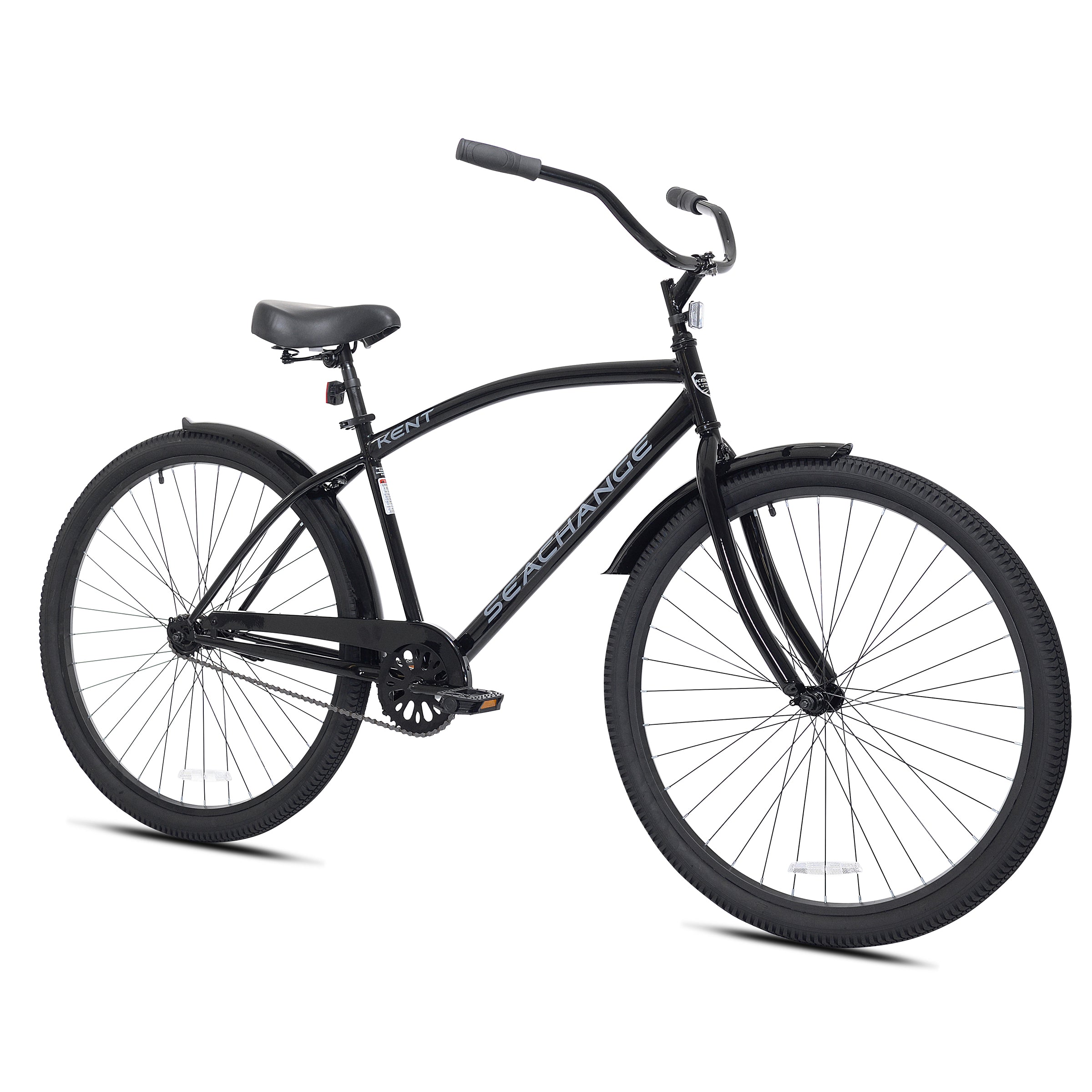 29 inch Kent Bicycle Men's Seachange Beach Cruiser Bicycle, Black 29 inch Kent Bicycle Men's Seachange Beach Cruiser Bicycle, Black