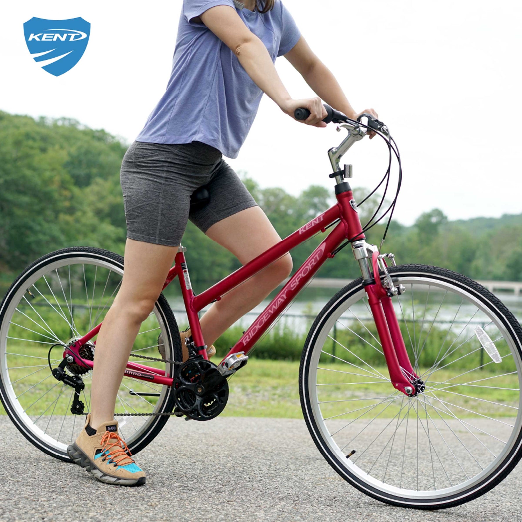 700c Kent Ridgeway Sport | Hybrid Comfort Bike for Women Ages 14+