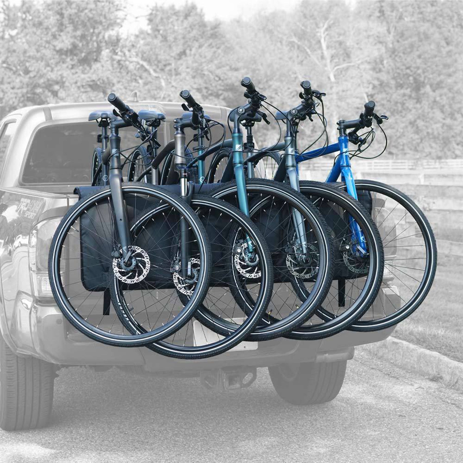 Bike Shop Truck Tailgate Cover | Holds Up to 5 Bikes