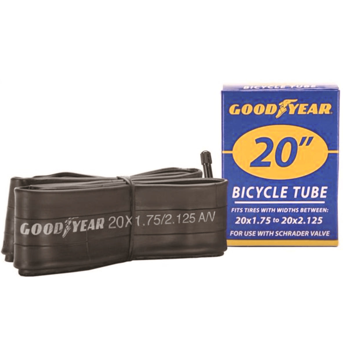 Goodyear® Bike Inner Tube | 20" x 1.75"-2.125" | Available in 2 Pack