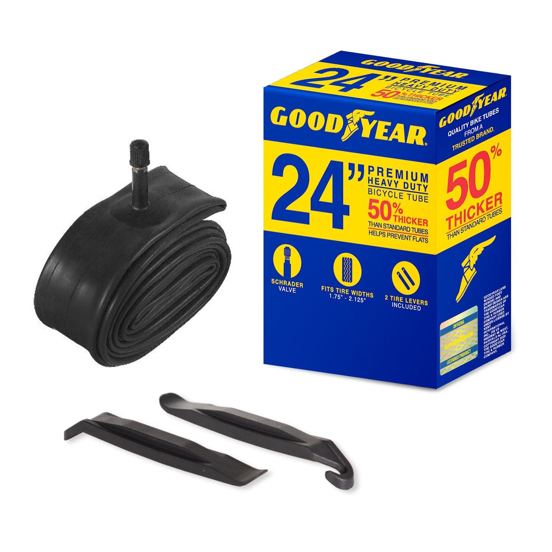 Goodyear® Heavy Duty Bike Inner Tube | 24" x 1.75"-2.215"