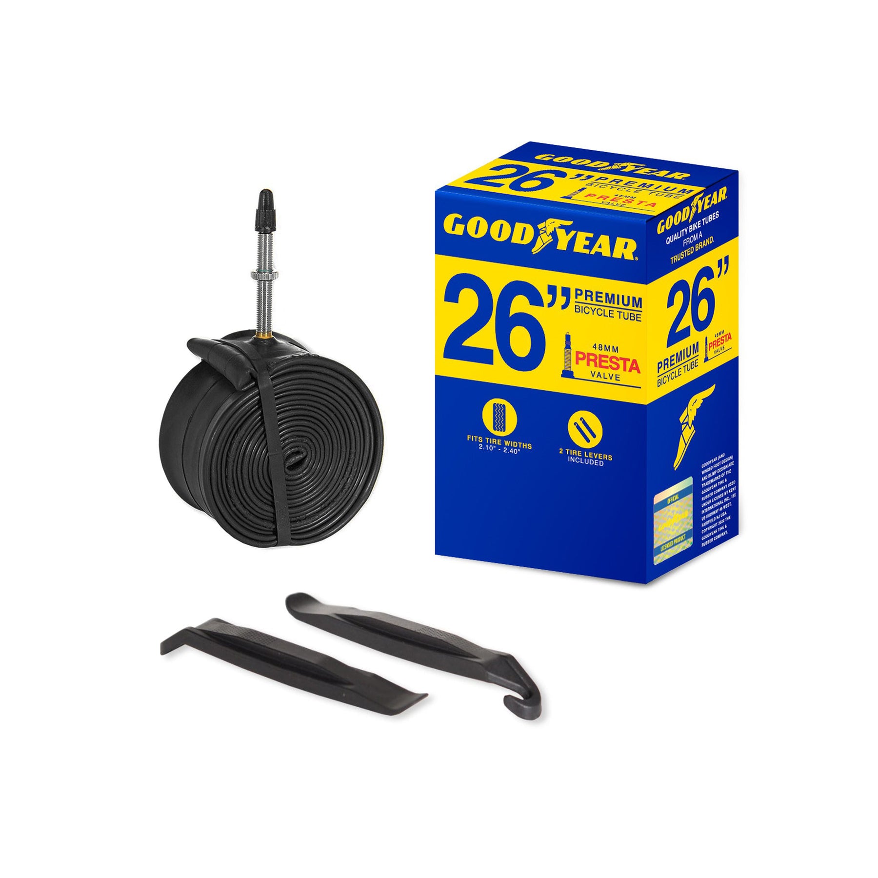 Goodyear® Bike Inner Tube | Presta Valve | 26" x 2.10"-2.40"