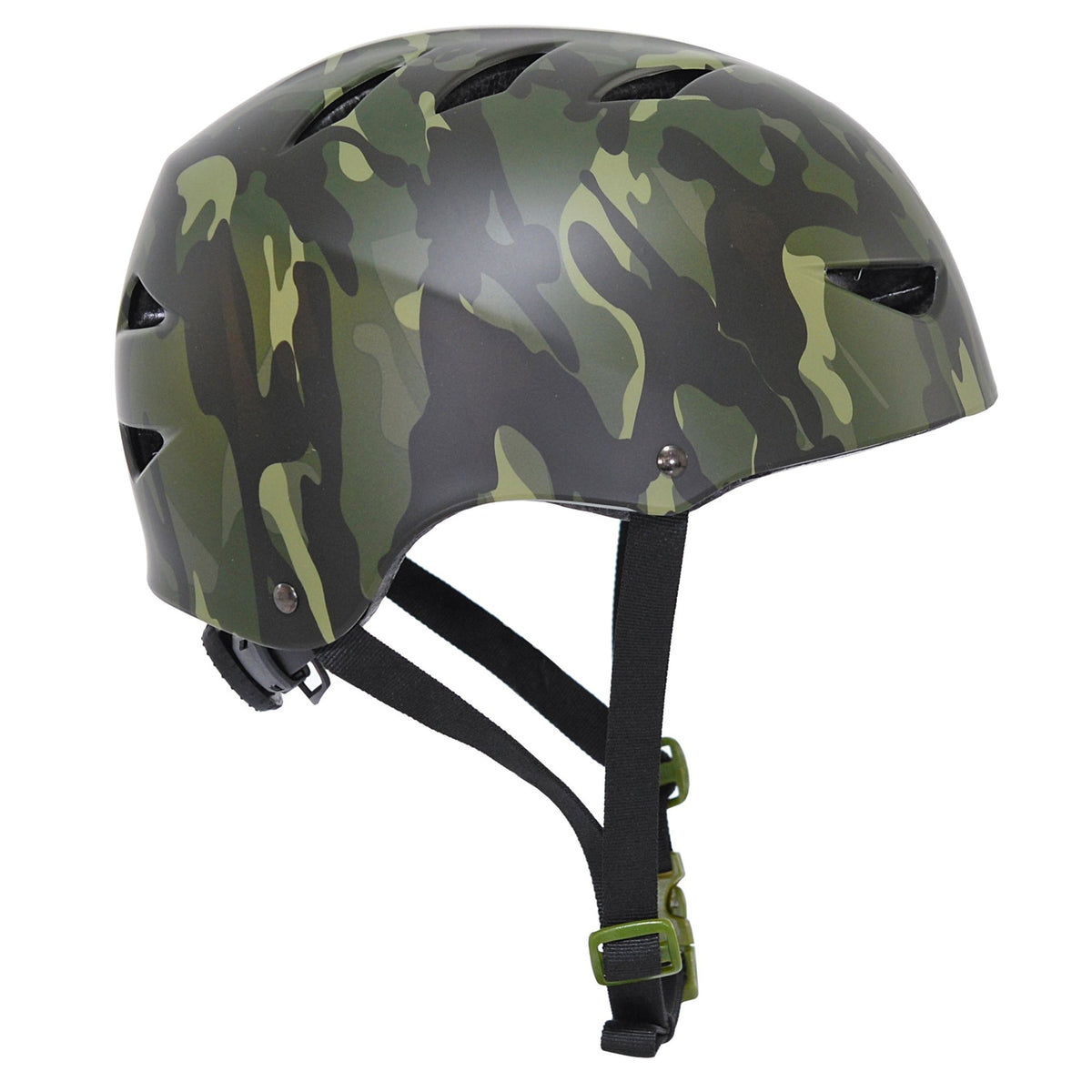 Kent Green Camo Youth Multi-Sport Helmet | Helmet for Kids Ages 8+