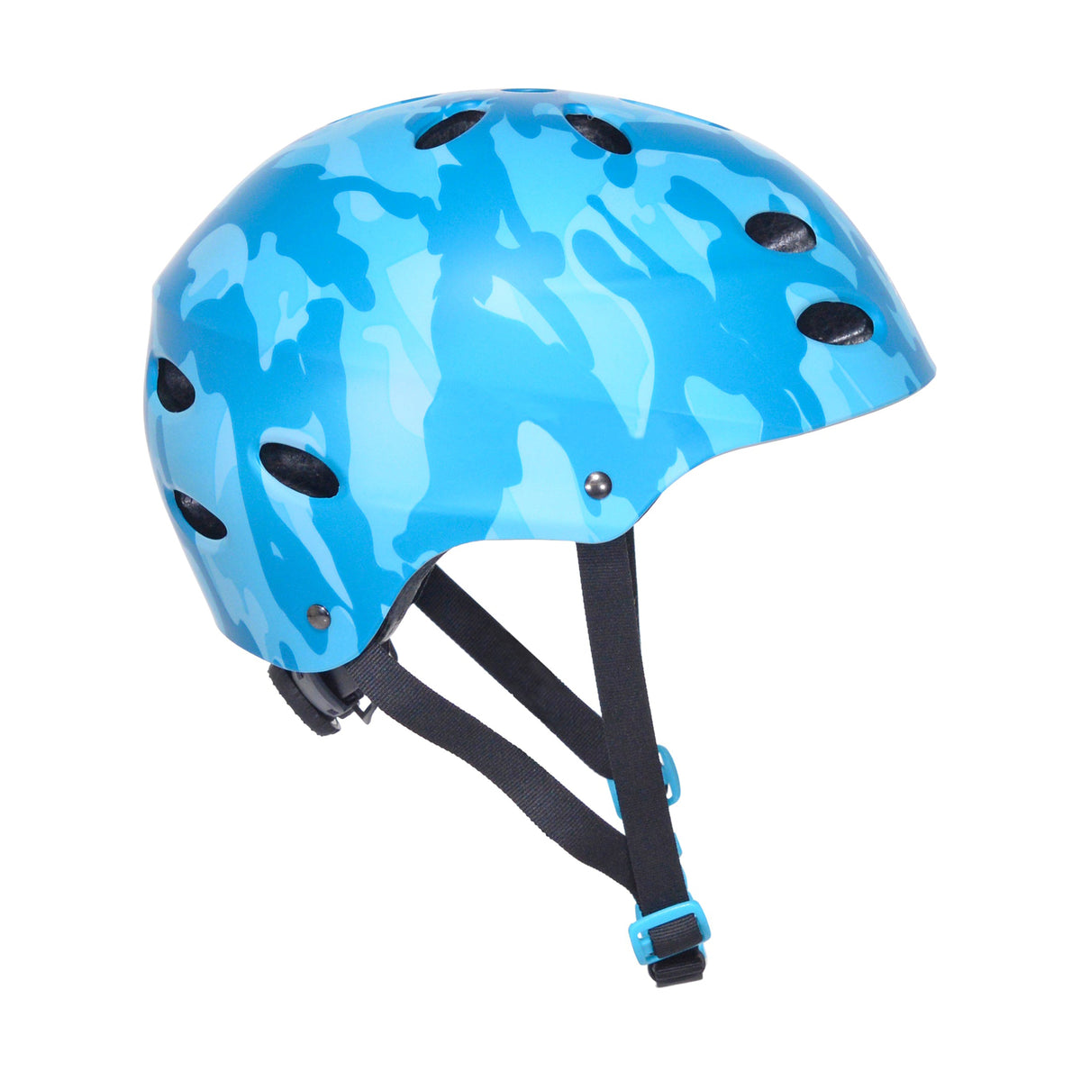 Kent Blue Camo Youth Multi-Sport Helmet | Helmet for Kids Ages 8+