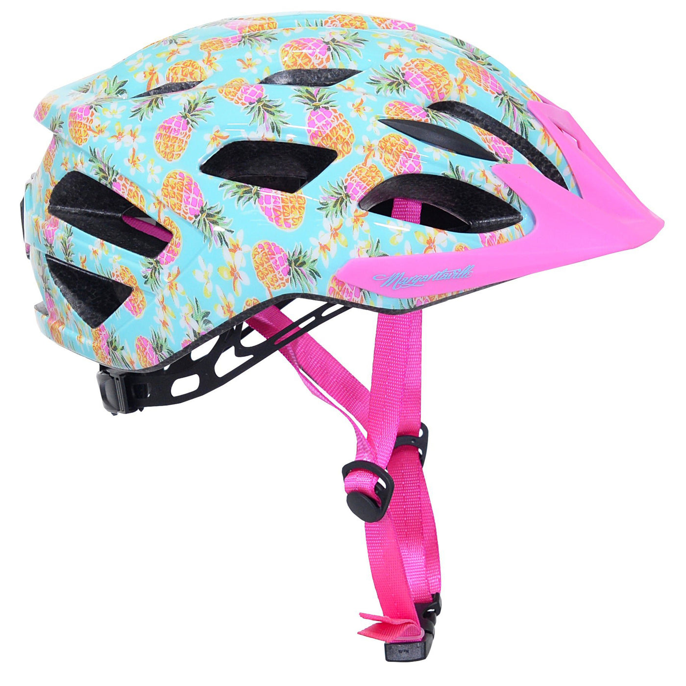 Margaritavilleยฎ Pineapple Adult Bicycle Helmet | Helmet for Women Ages 14+