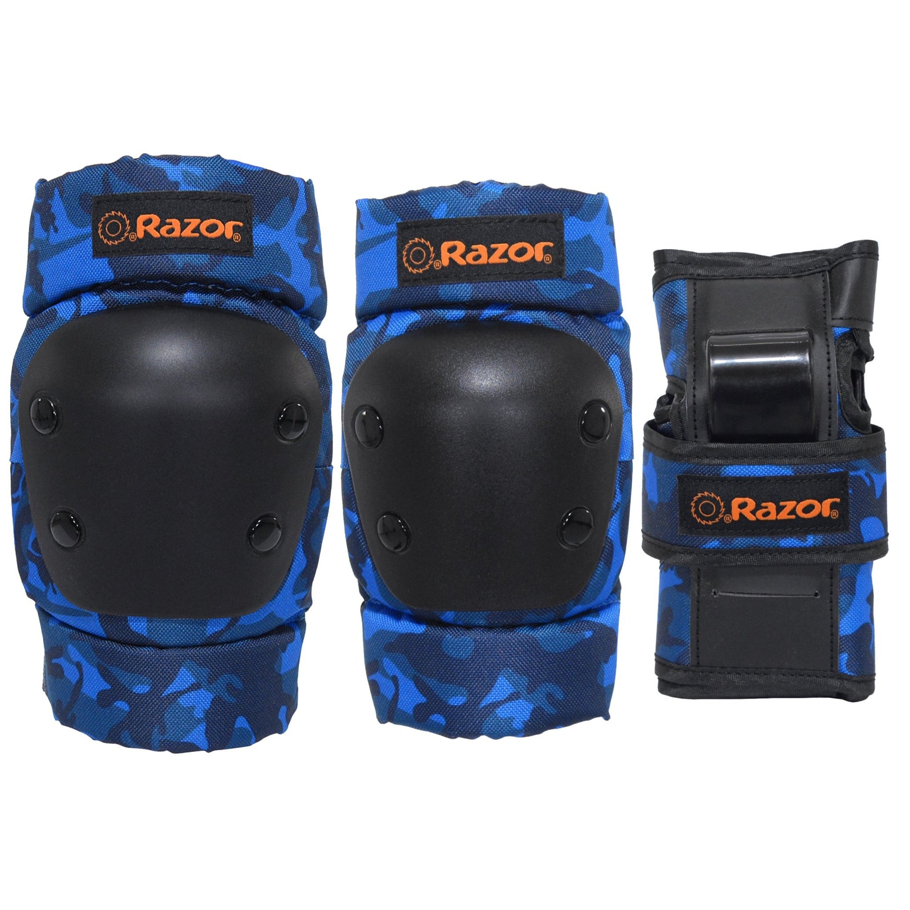 Razor® Blue Camo Youth Multi-Sport Pad Set | Pad Set for Kids Ages 8+