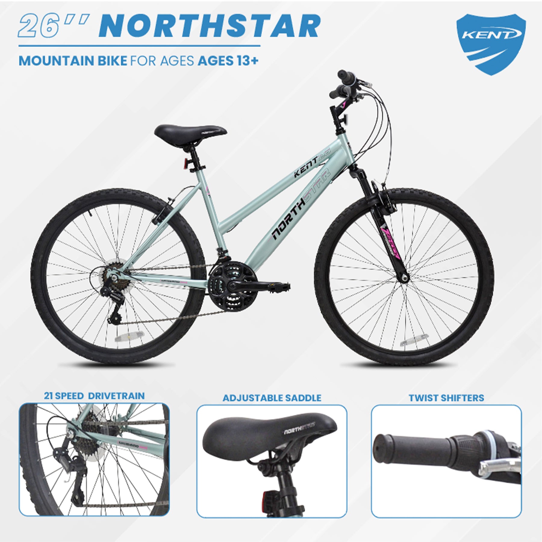 26" Kent Northstar | Mountain Bike for Women Ages 13+