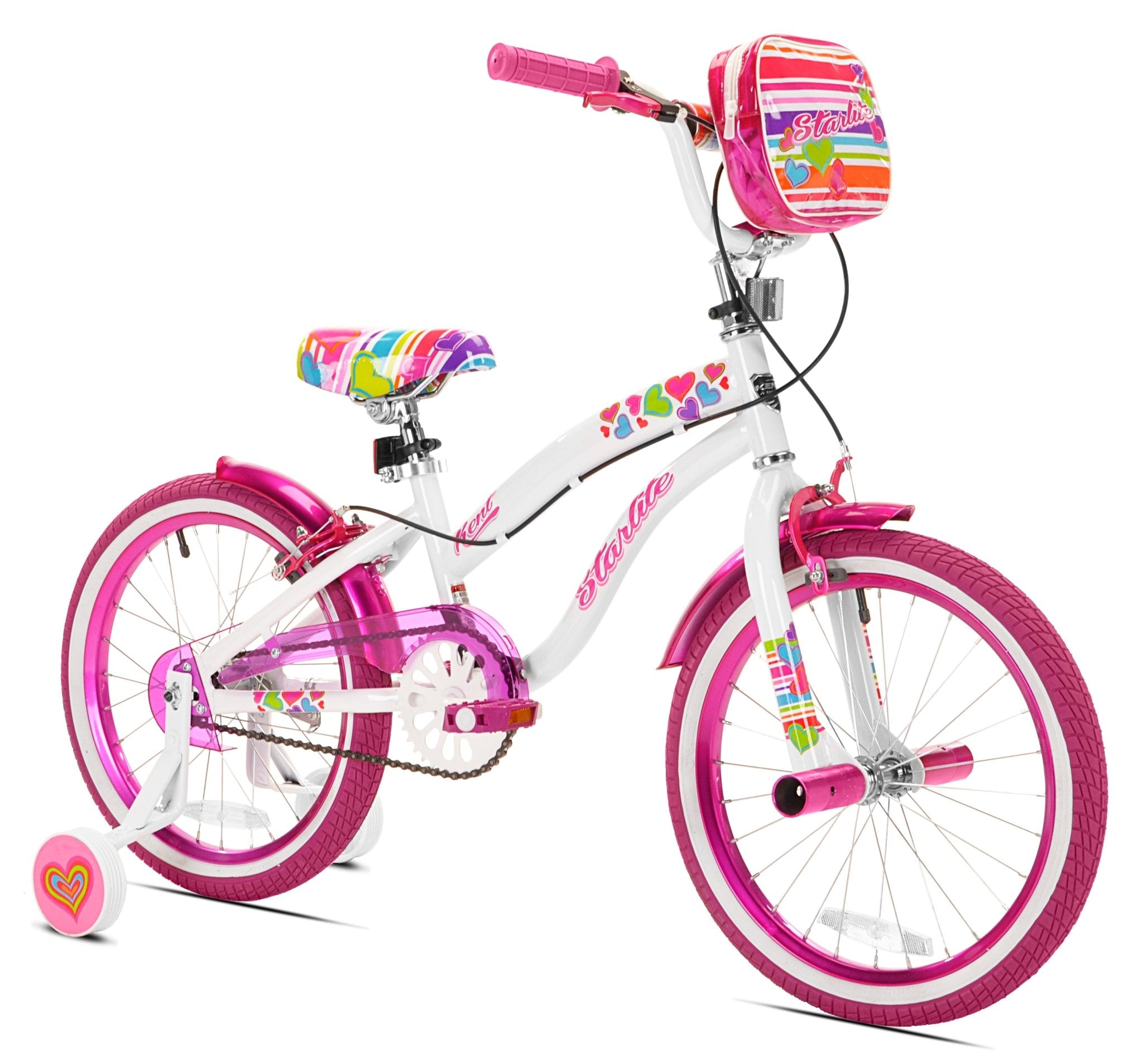 Kent Bicycles 18 inch Girl's Sparkles Bicycle, Black and Pink 