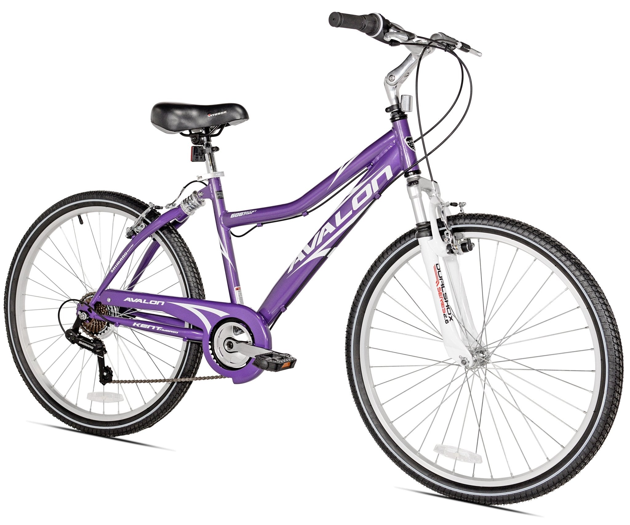 Ladies hybrid bike with 2024 suspension