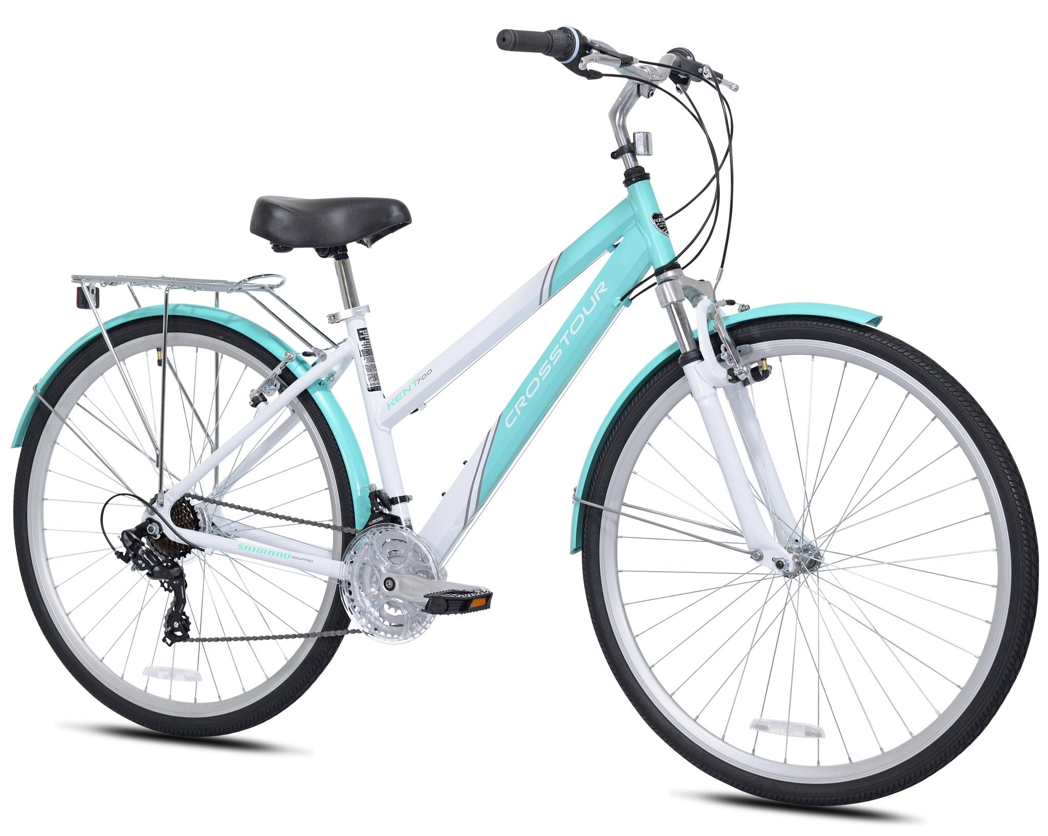 Ladies hybrid best sale bike with suspension