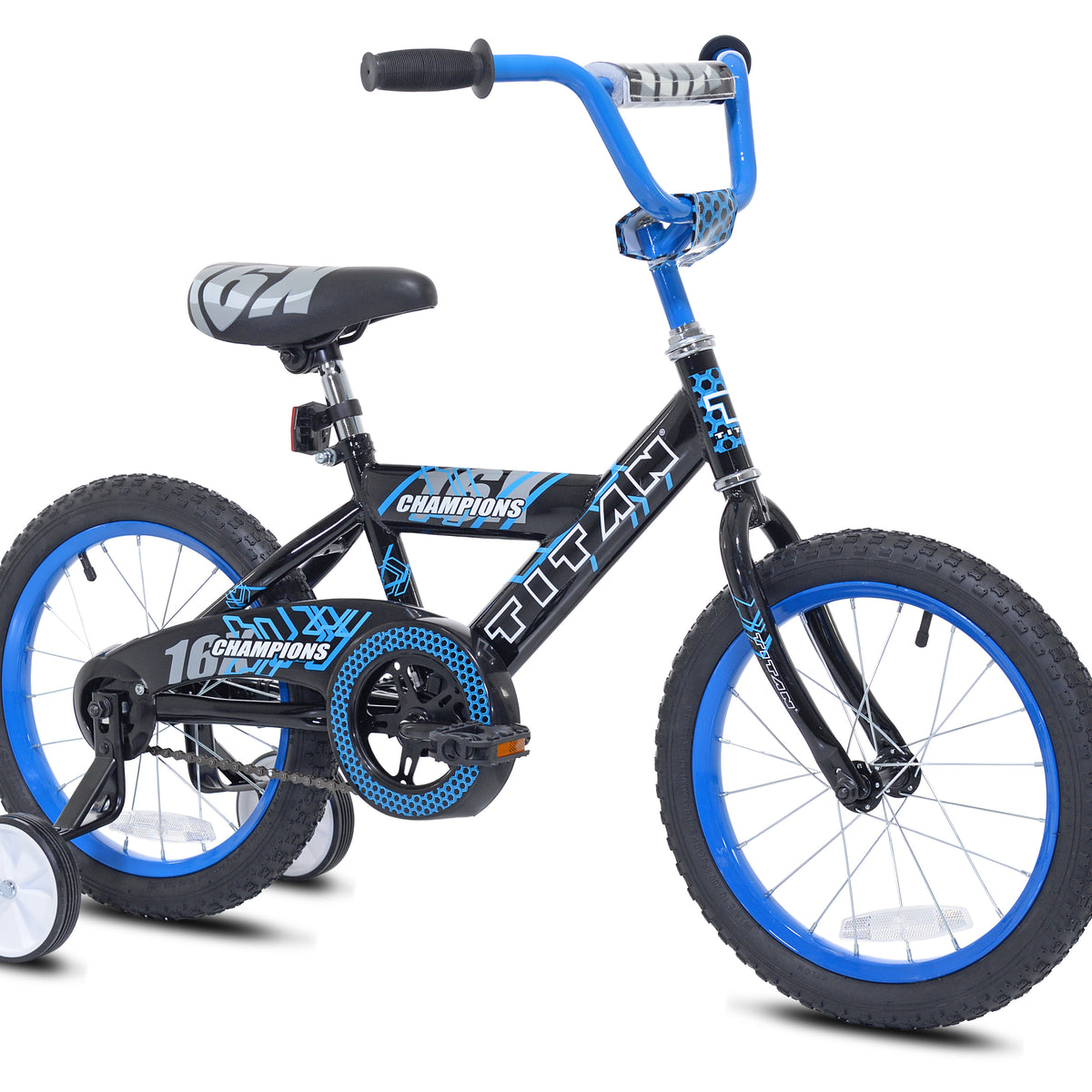 Titan Champions 16-Inch Boys BMX Bike, Black