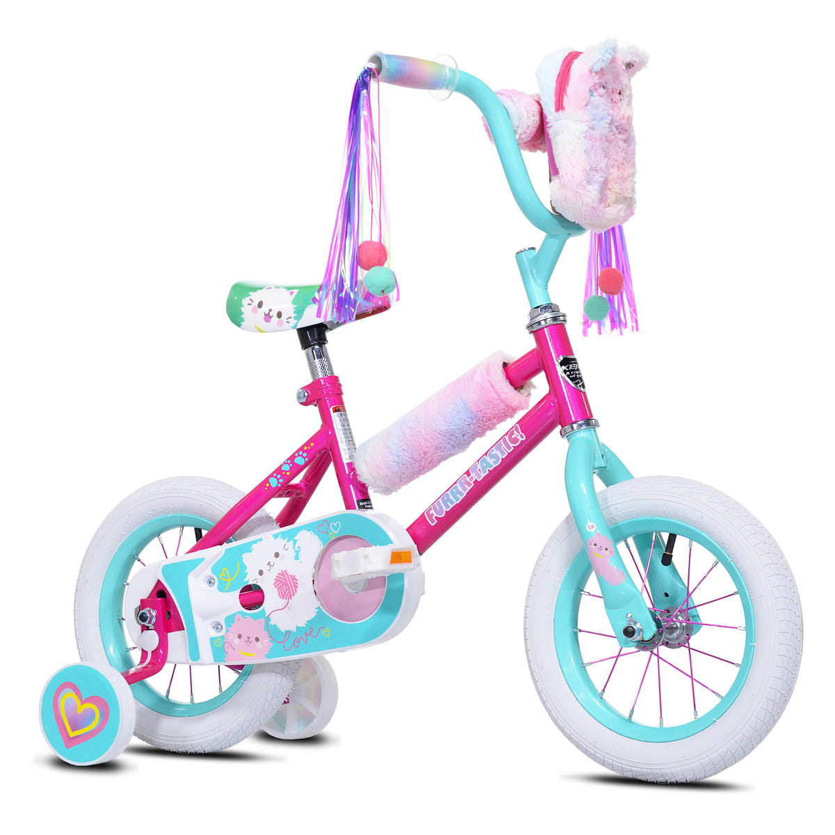 12" Kent Furrrtastic Kitty | Cruiser Bike for Kids Ages 2-4