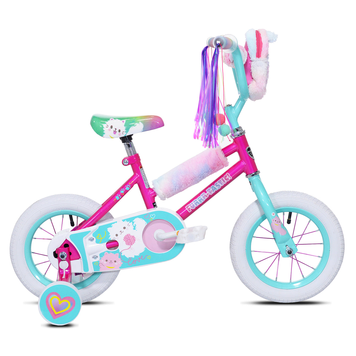 12" Kent Furrrtastic Kitty | Cruiser Bike for Kids Ages 2-4