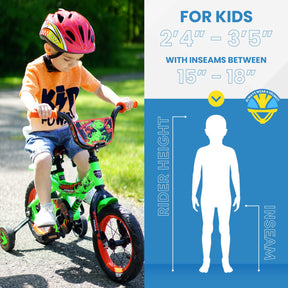 12" Kent Dino Power | BMX Bike for Kids Ages 2-4