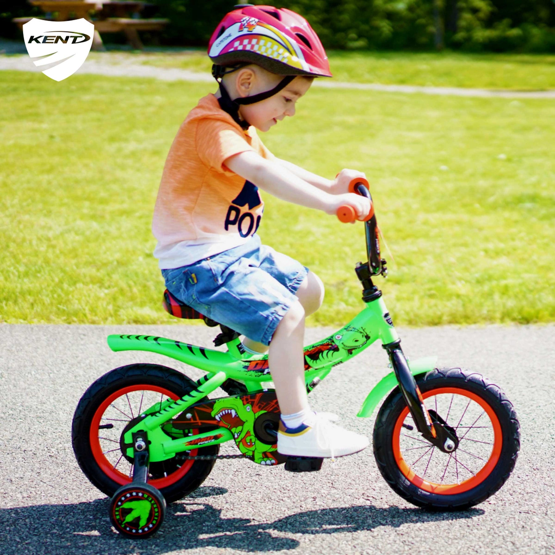 dino mtb kinderfahrrad Kent 12" Dino Power Boy's Bike Green