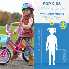 12" LittleMissMatched® Unicorn | Cruiser Bike for Kids Ages 2-4