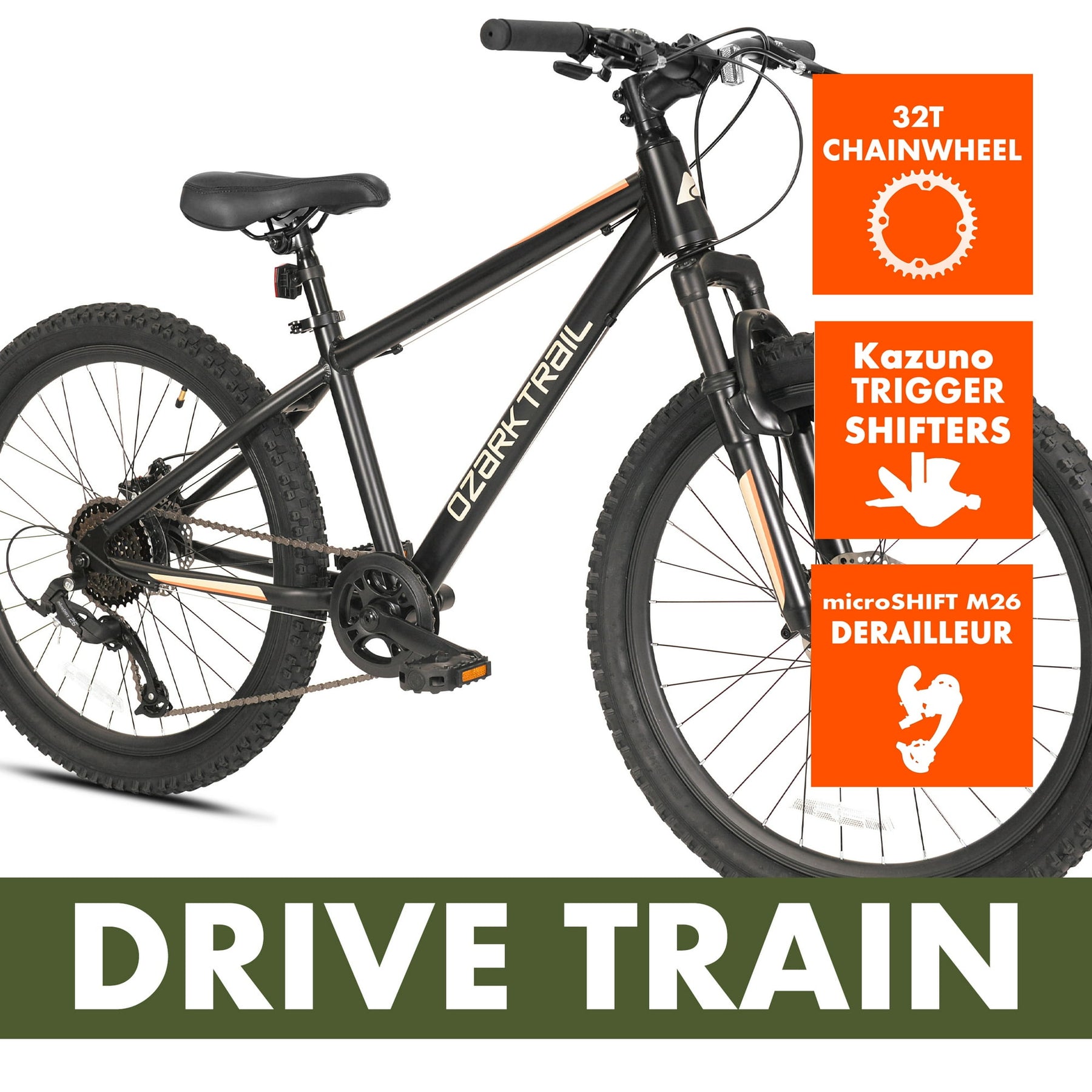 24" Ozark Trail® Vibe | Mountain Bike for Kids Ages 8+