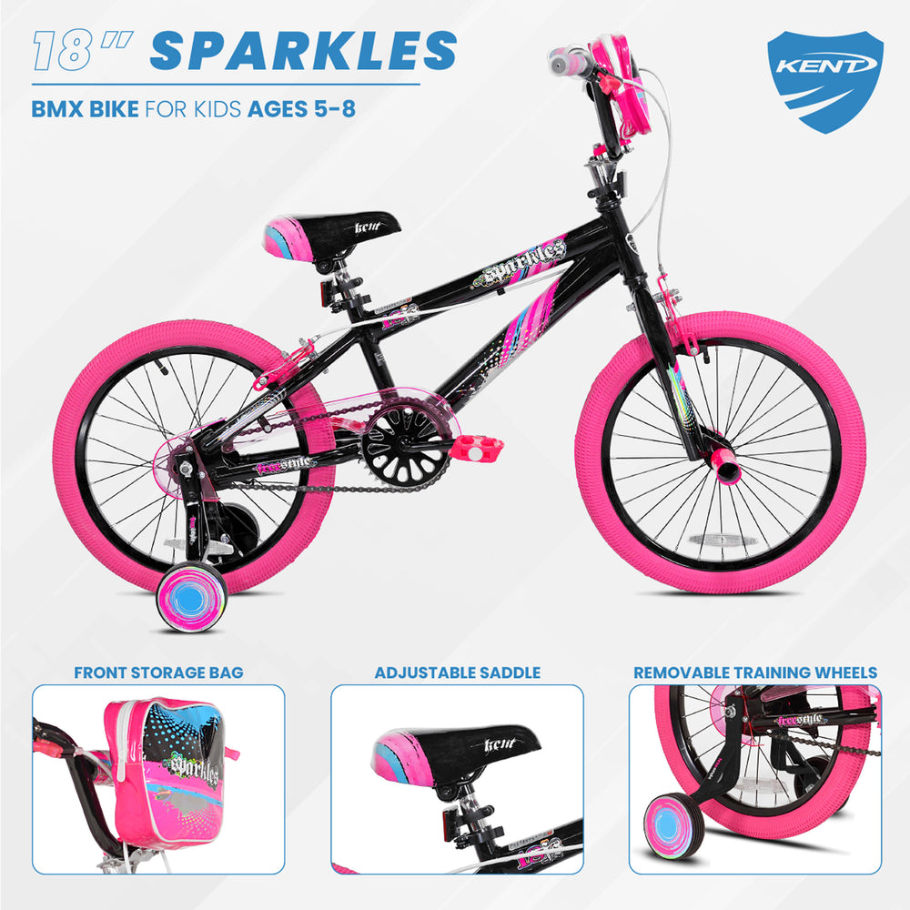 18" Kent Sparkles BMX Bike for Kids Ages 58
