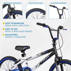 20 Kent Ambush BMX Bike for Kids Ages 7 13