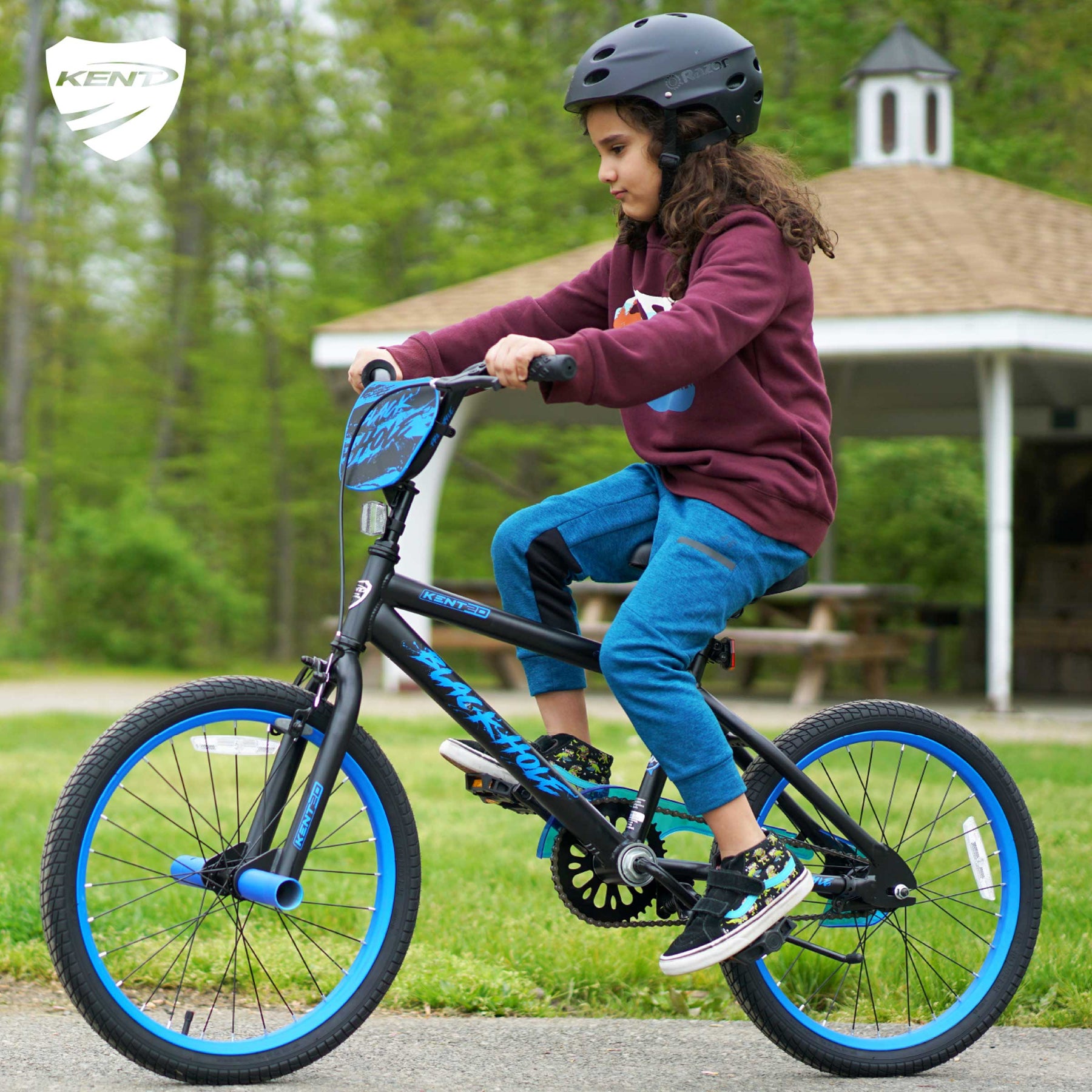 20 Kent Black Hole BMX Bike for Kids Ages 7 13