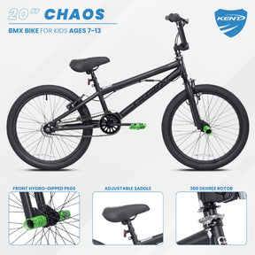 20 Kent Chaos BMX Bike for Kids Ages 7 13