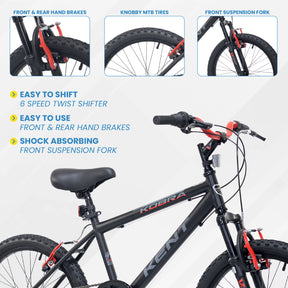 20" Kent Kobra | Mountain Bike for Kids Ages 7-13