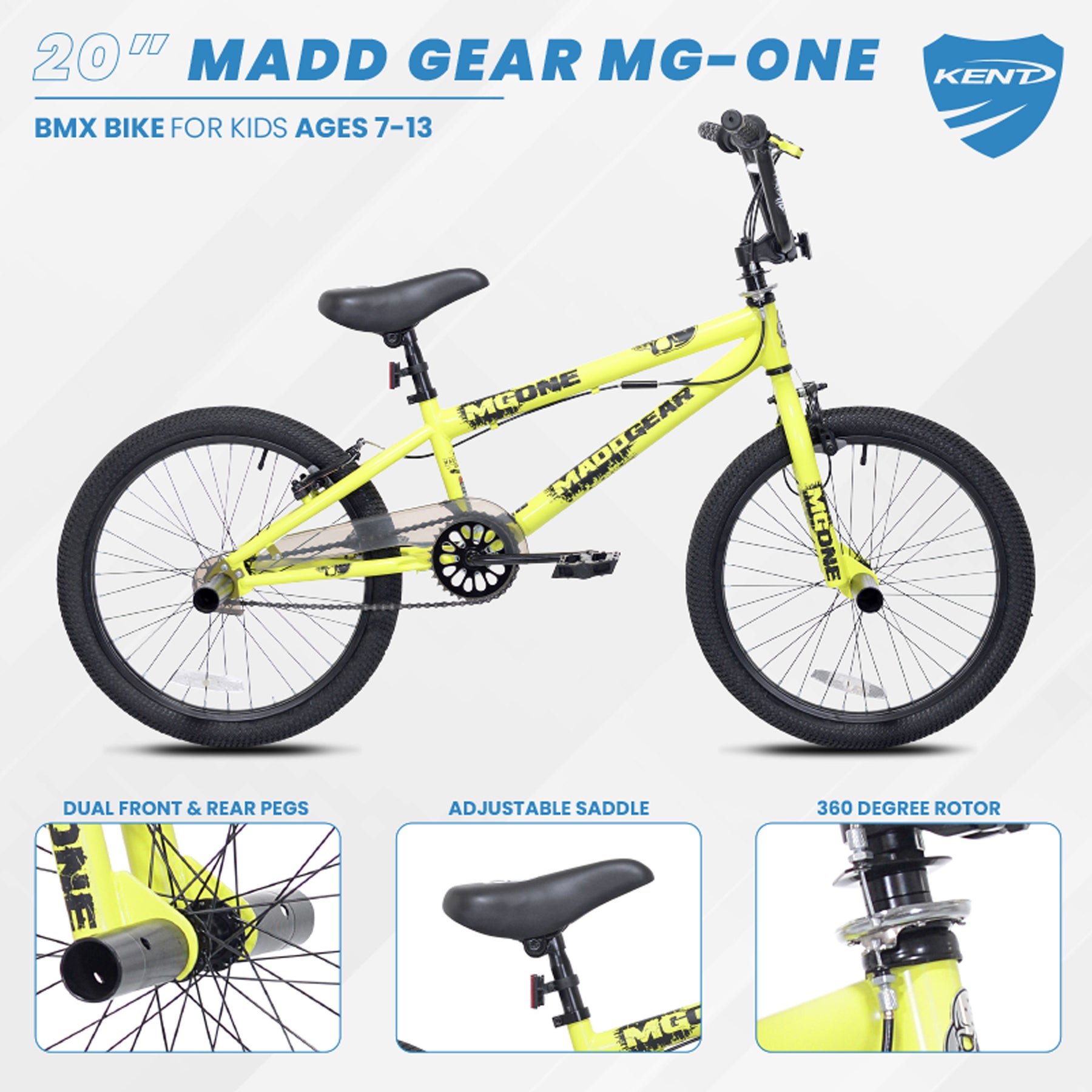 20" Madd Gear® MG-ONE | BMX Bike for Kids Ages 7-13