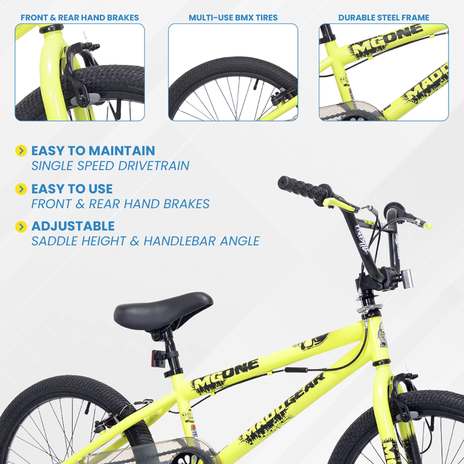 20" Madd Gear® MG-ONE | BMX Bike for Kids Ages 7-13