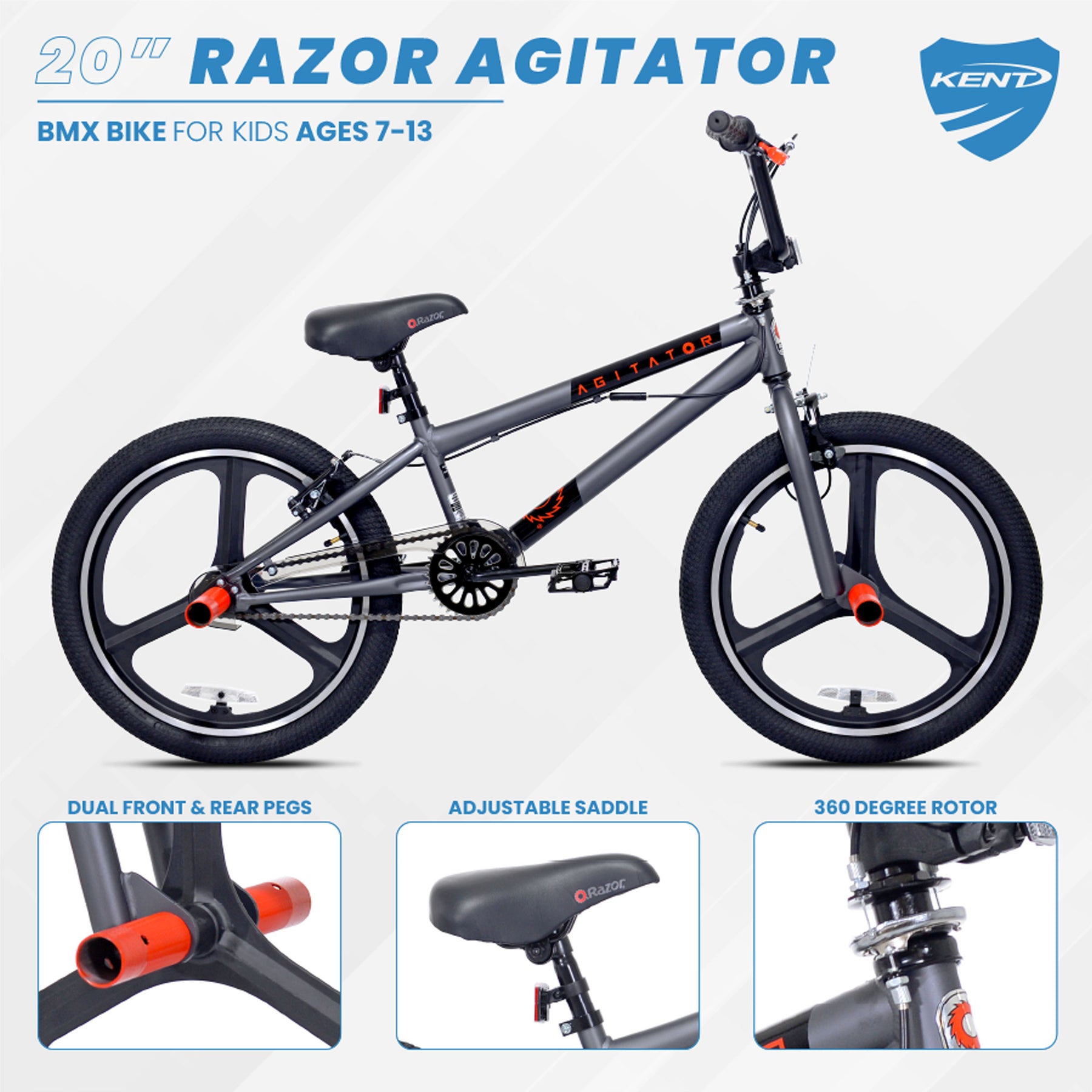 20" Razor® Agitator | BMX Bike for Kids Ages 7-13