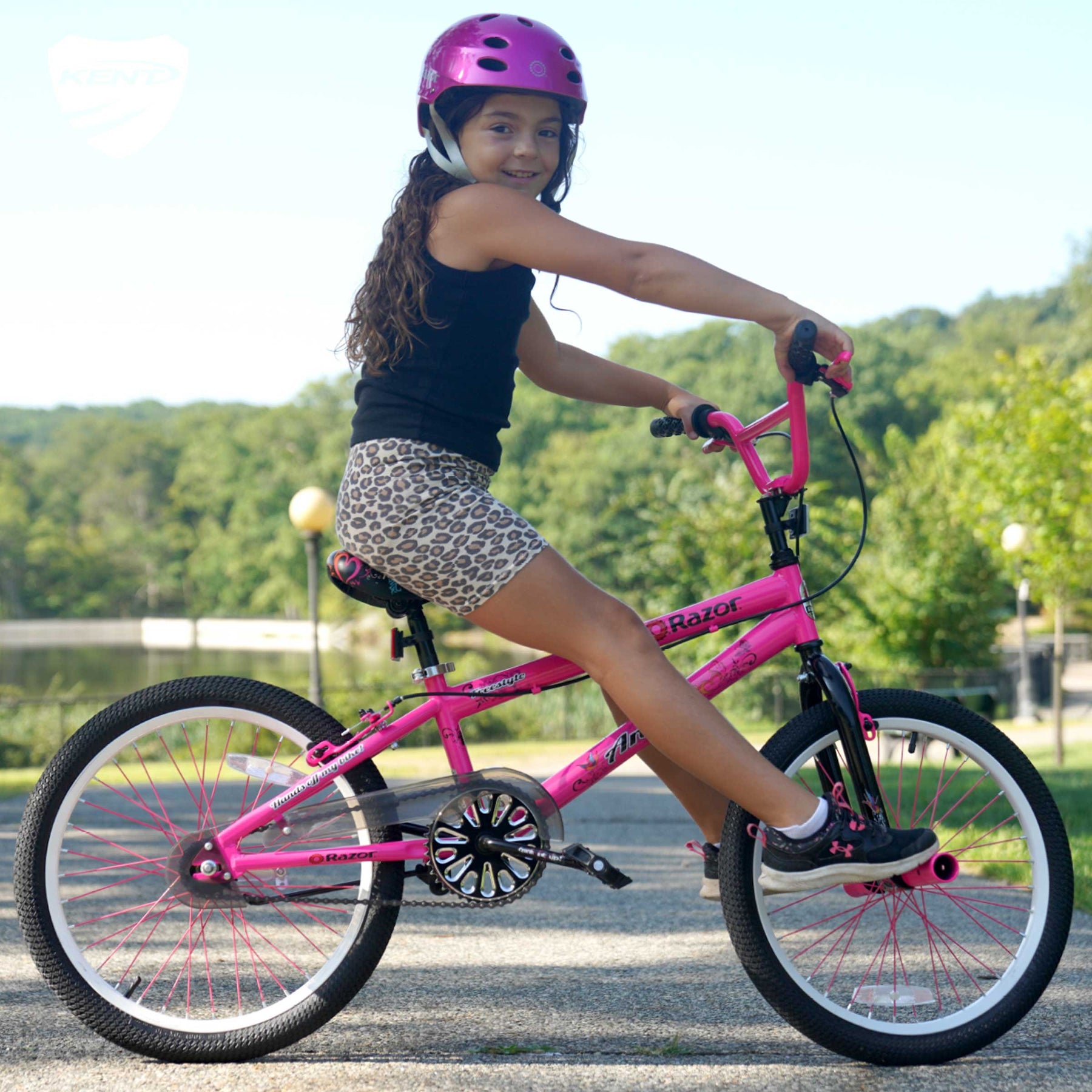 Kids Razor Bike Frame Beginner Girls Bicycle Razor Angel Girls' Bike - 20 Inch Wheels, Steel ...