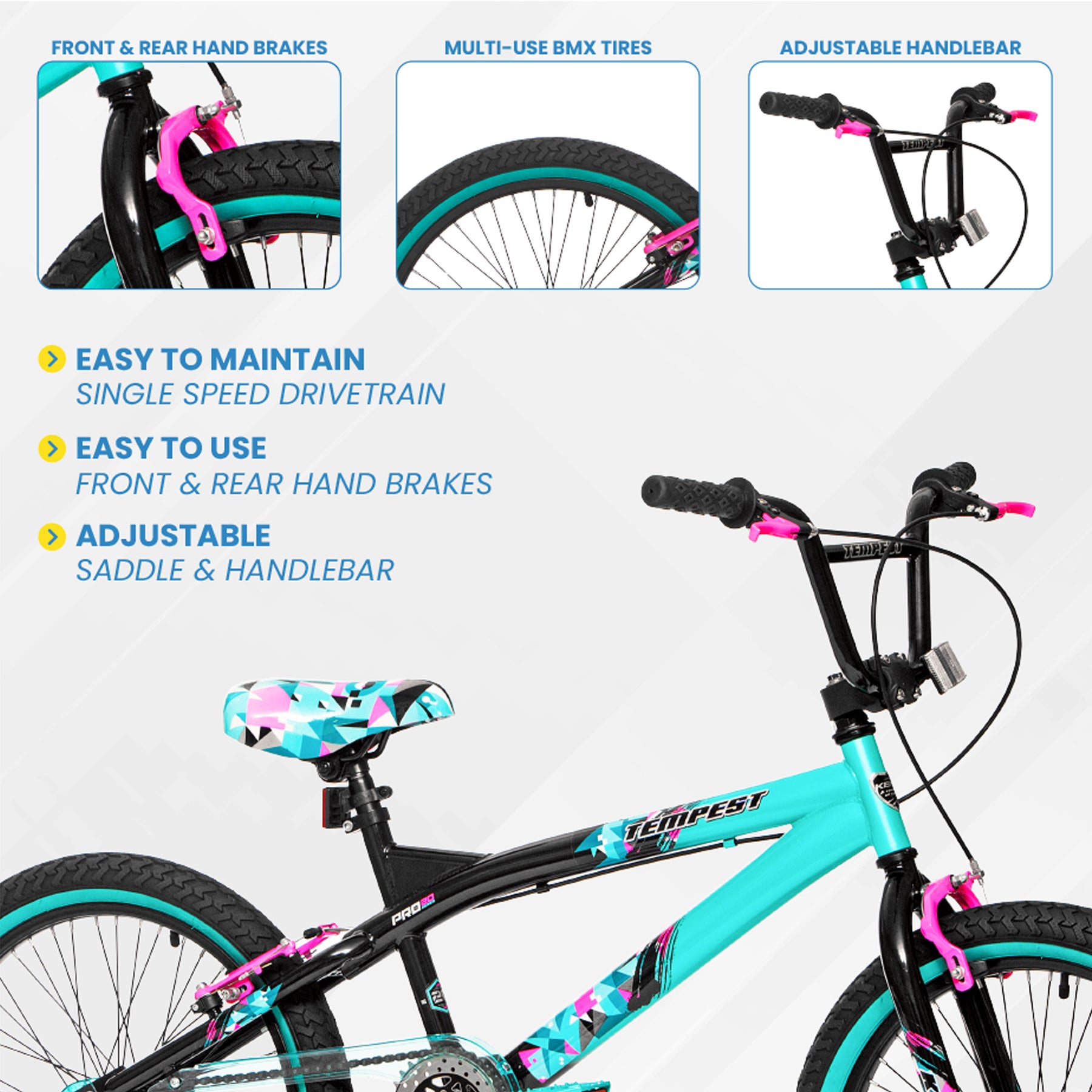 20" Kent Tempest | BMX Bike for Kids Ages 7-13