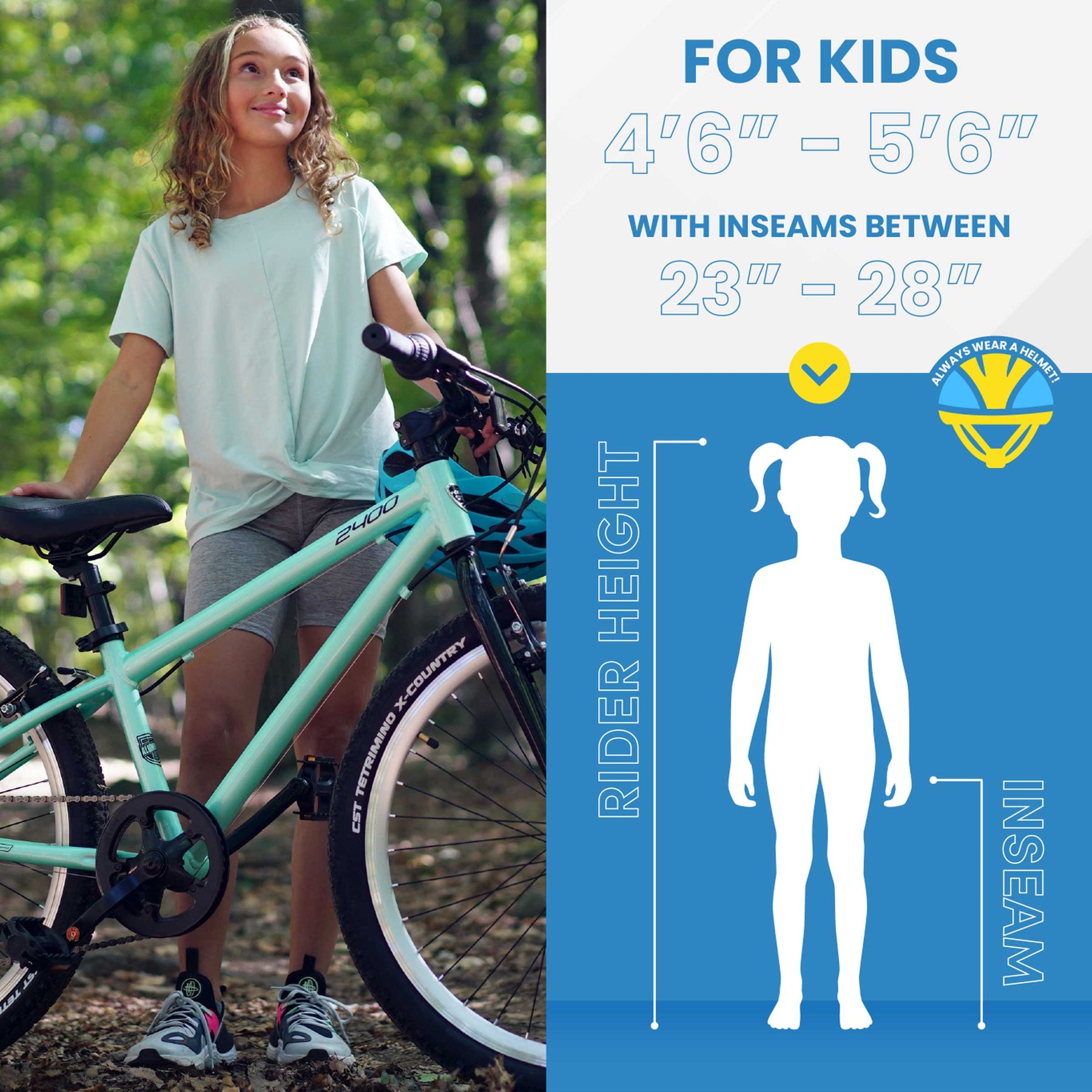 24 inch bike child height sale