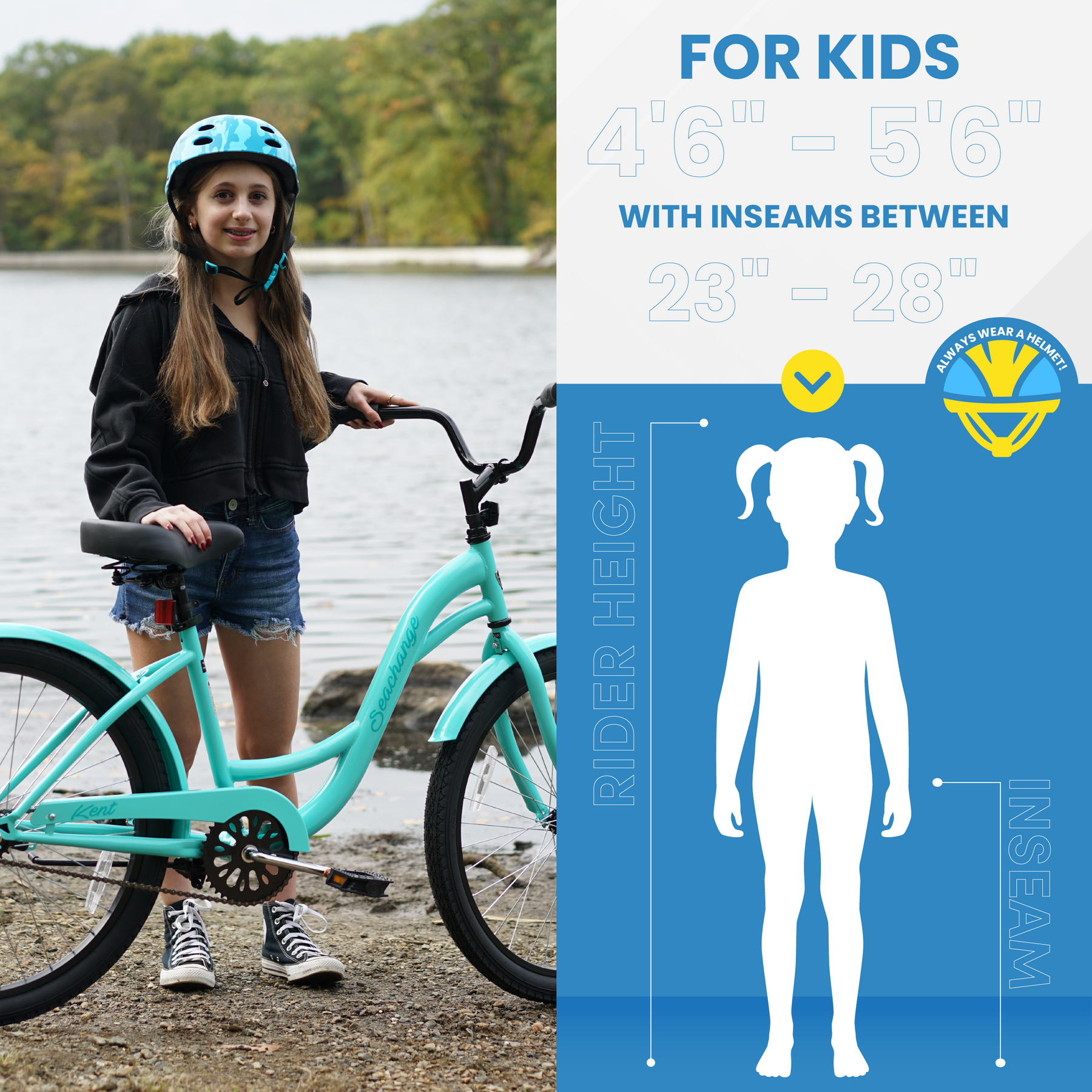 24" Kent Seachange | Cruiser Bike for Kids Ages 8+