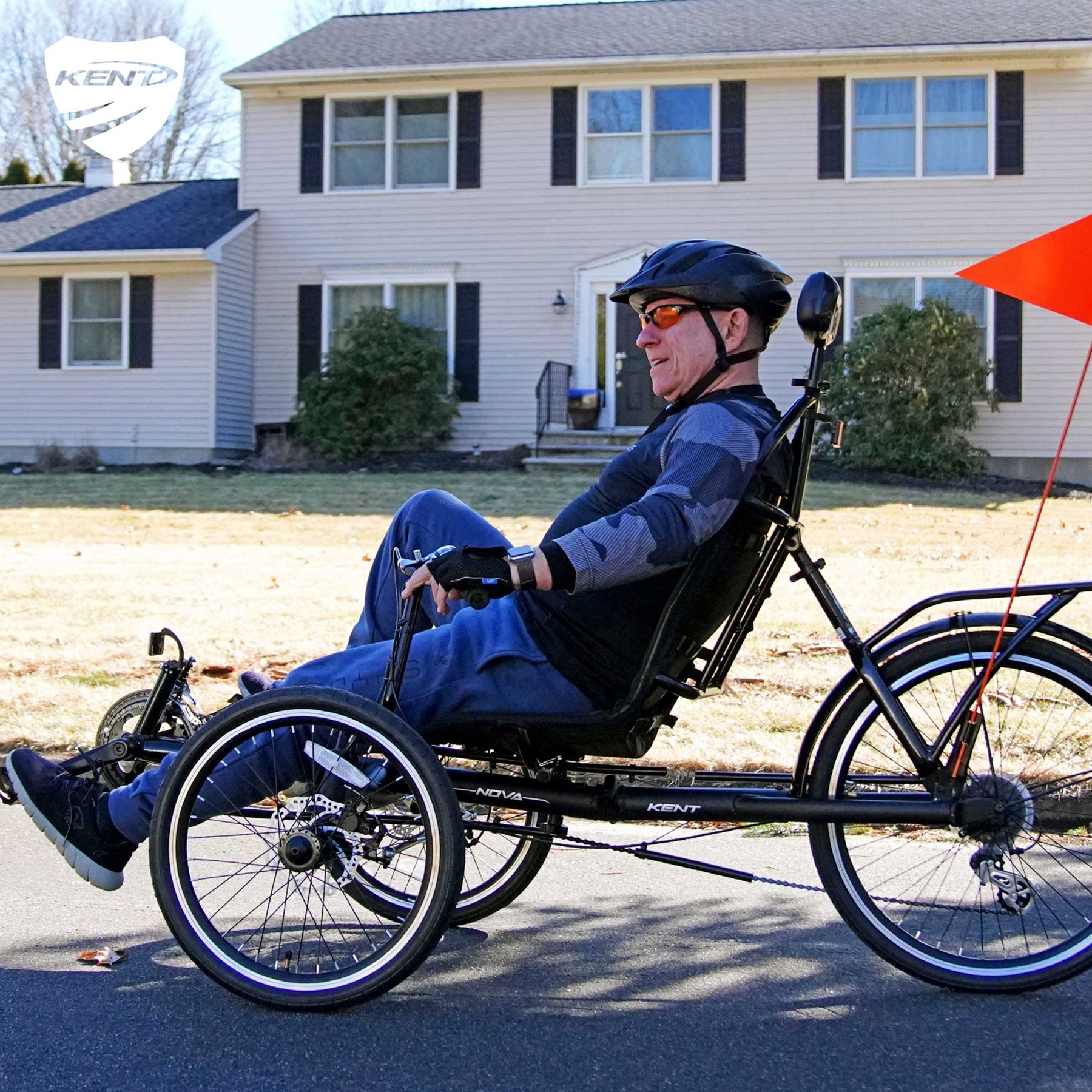 24 Kent Nova Recumbent Tricycle for Adults Ages 14