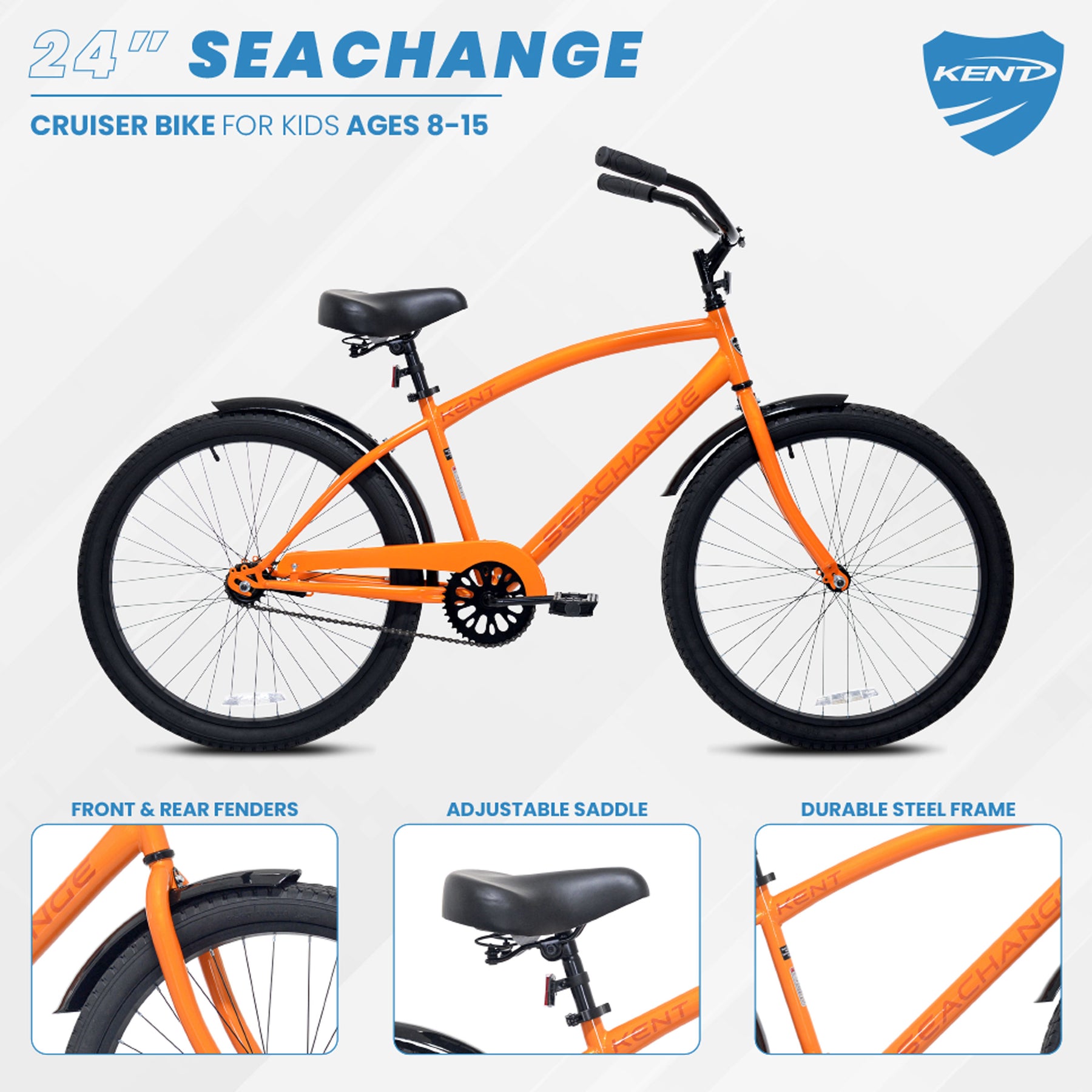 24" Kent Seachange | Cruiser Bike for Kids Ages 8+