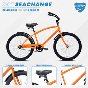 24" Kent Seachange | Cruiser Bike for Kids Ages 8+