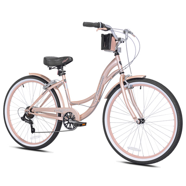 Rose Gold Womens Comfort Bikes 26