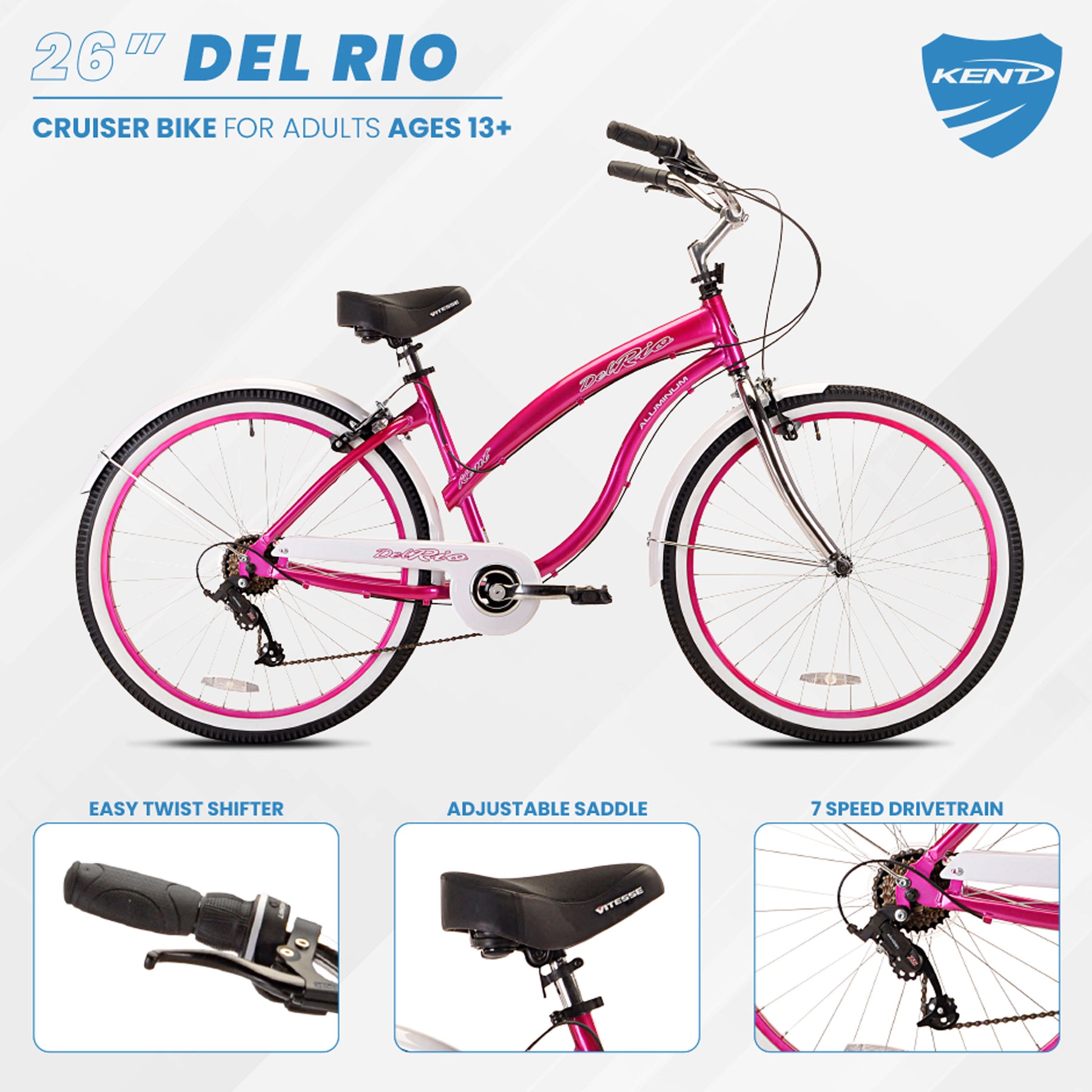 Kent del rio women's cruiser bike sale