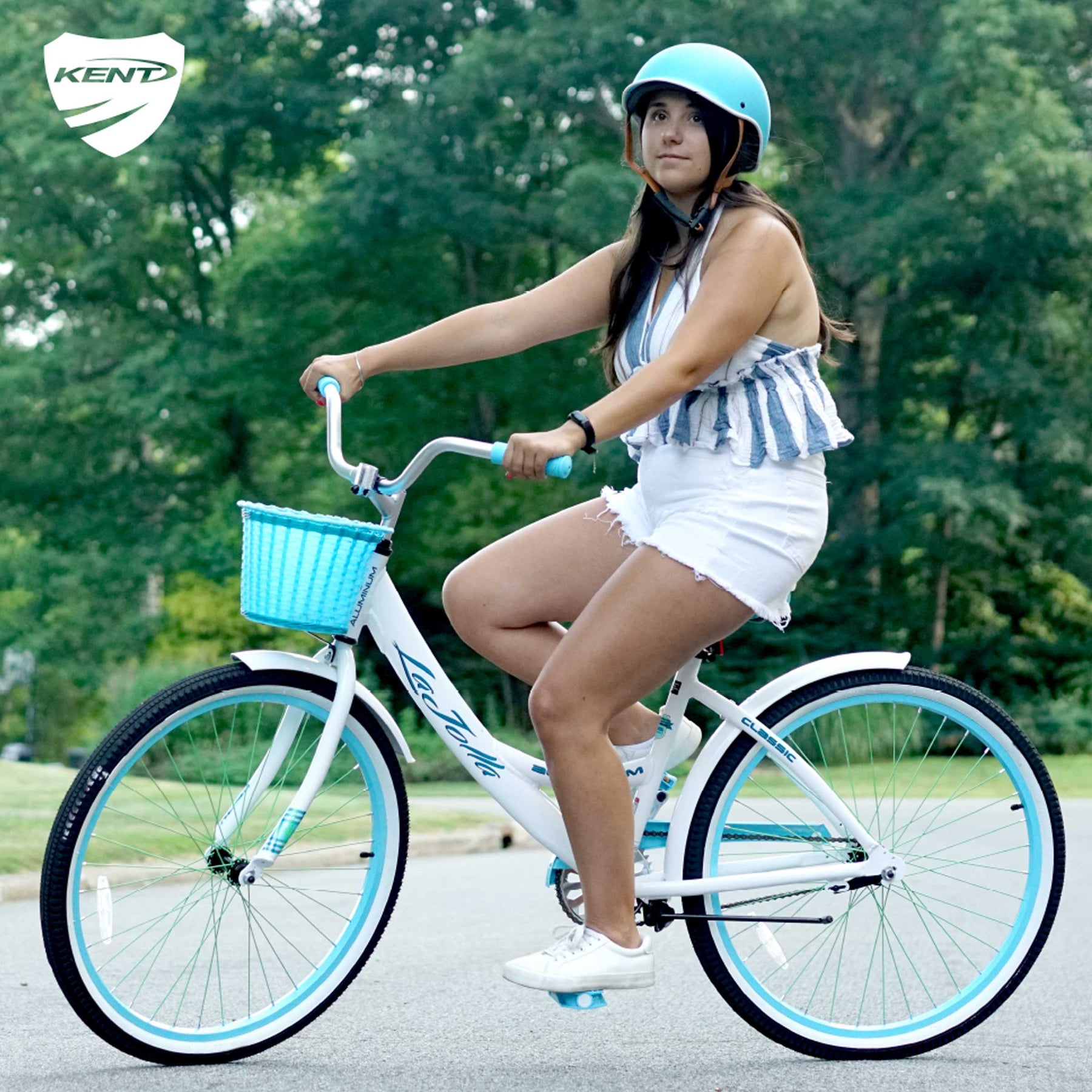 Kent 26 inch Women's, La Jolla Cruiser Bike, White Kent 26 inch Women's, La Jolla Cruiser Bike, White