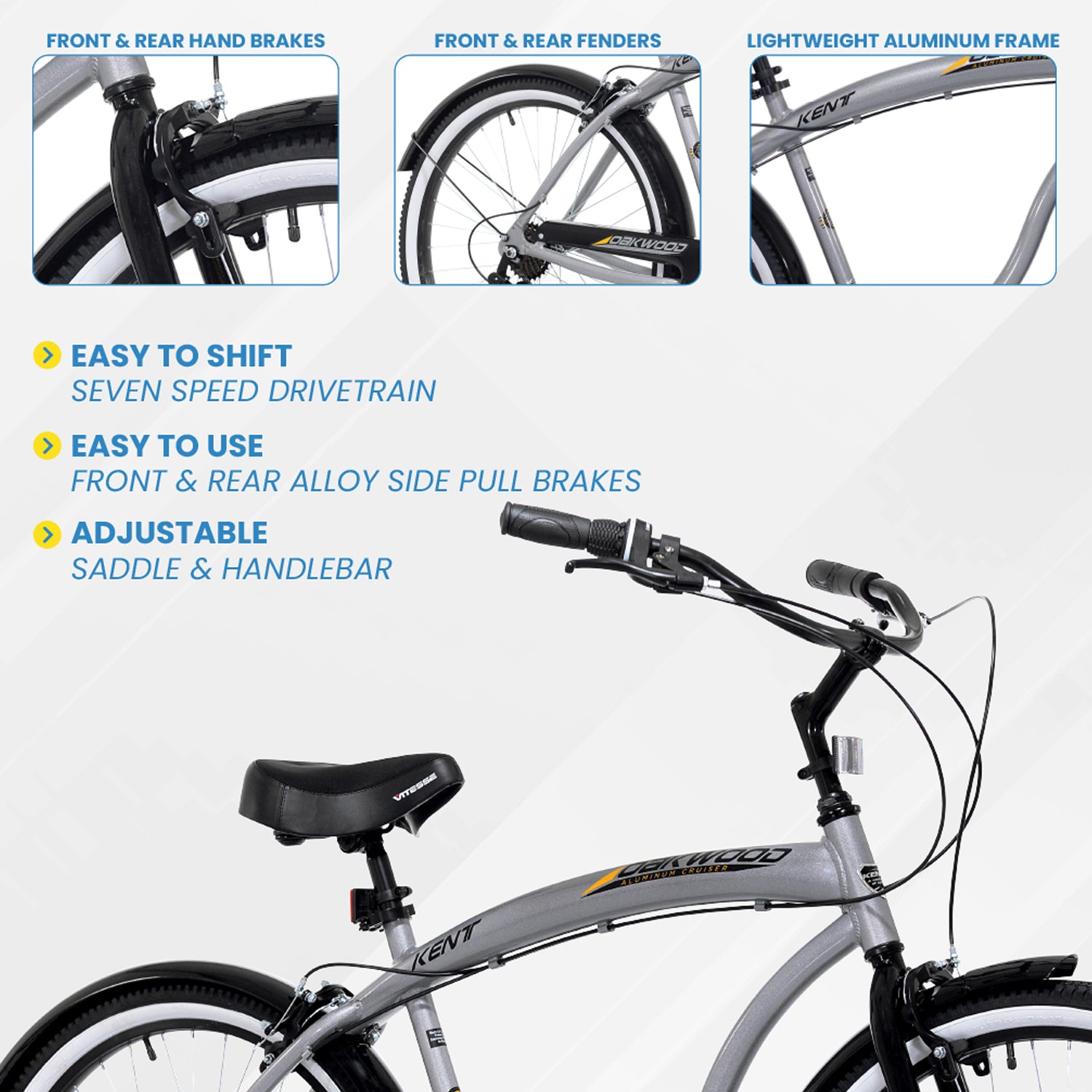 Aluminum Frame Kent 26 Del Rio Women's Cruiser Bike Kent