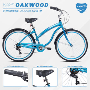 26" Kent Oakwood | Cruiser Bike for Women Ages 13+