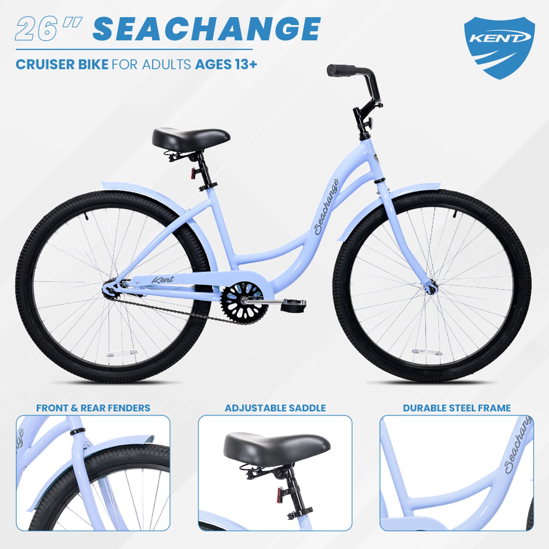 26" Kent Seachange | Cruiser Bike for Women Ages 13+